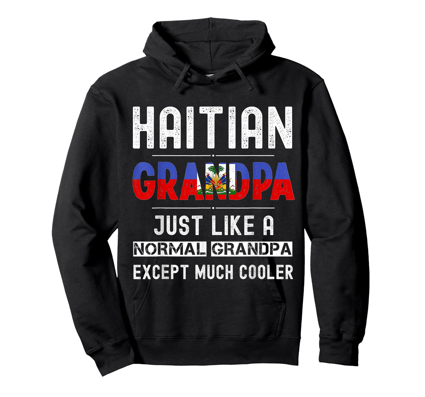 Haitian Grandpa fathers day from kids son funny men birthday T-Shirt