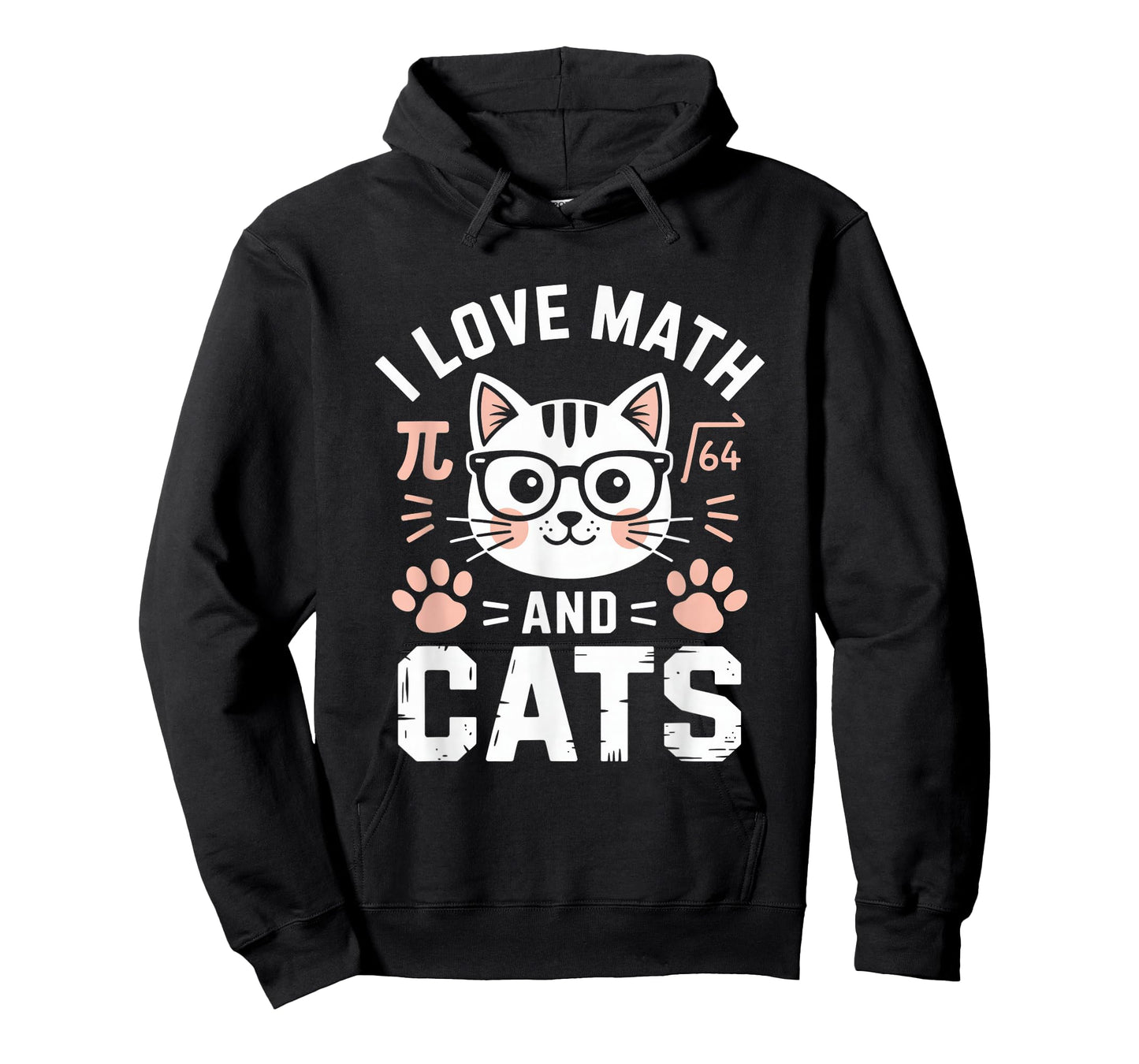 I Love Maths and Cats Funny T-Shirt