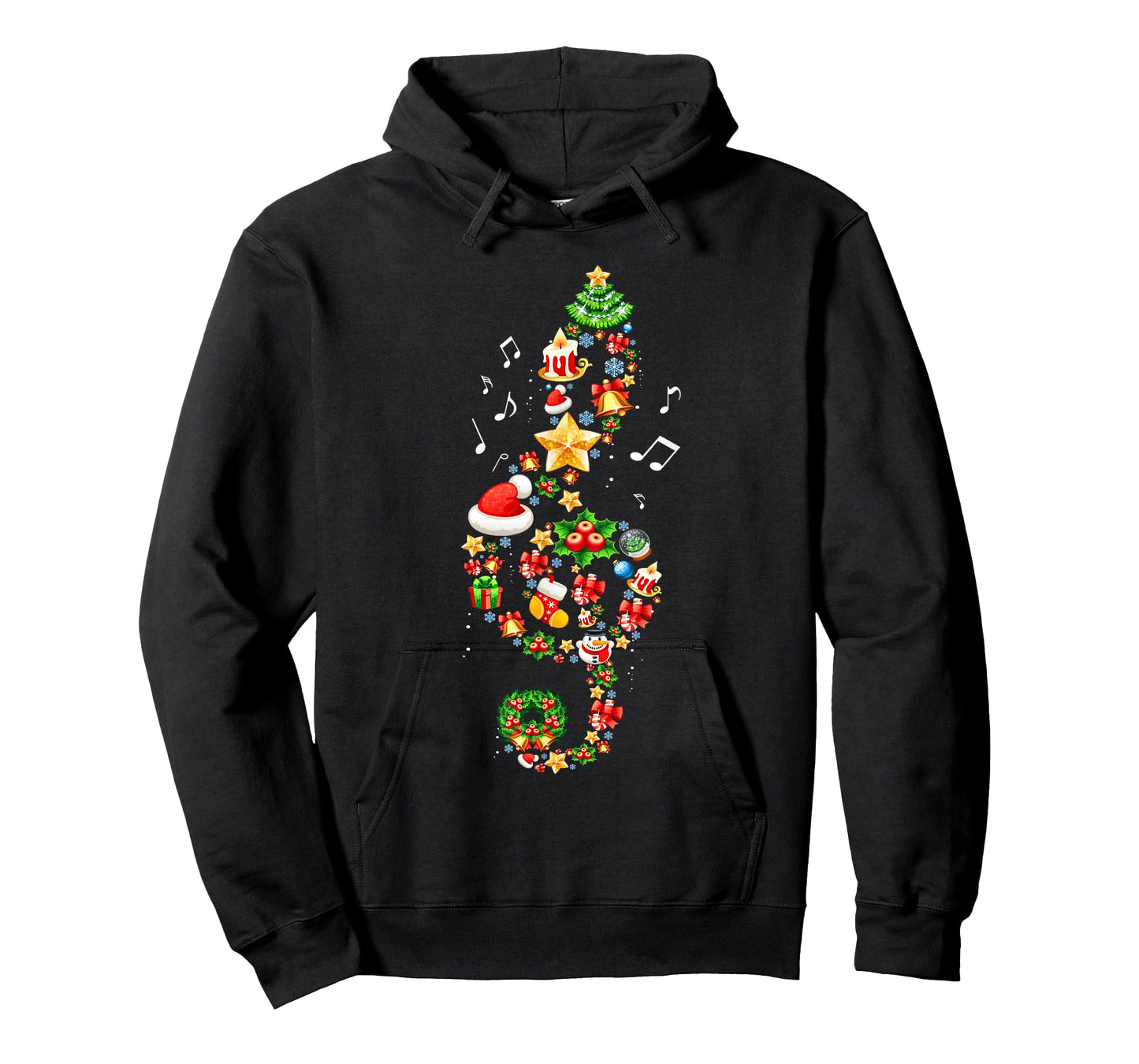 Christmas Musical Note Music Lover Teacher Sing Carols Xmas T-Shirt for Men Women Kids