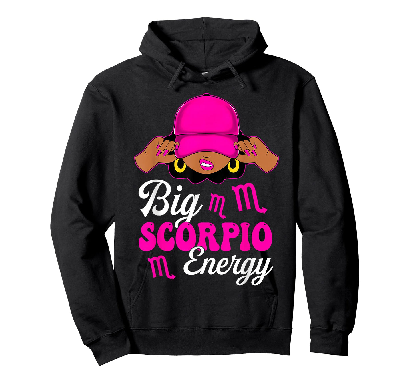 Big Scorpio Energy Sassy Black Woman Zodiac Sign T-Shirt