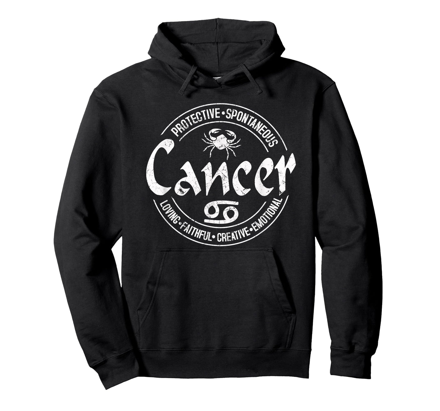 Cancer Virtues Vintage Style Zodiac Design, Cancer T-Shirt