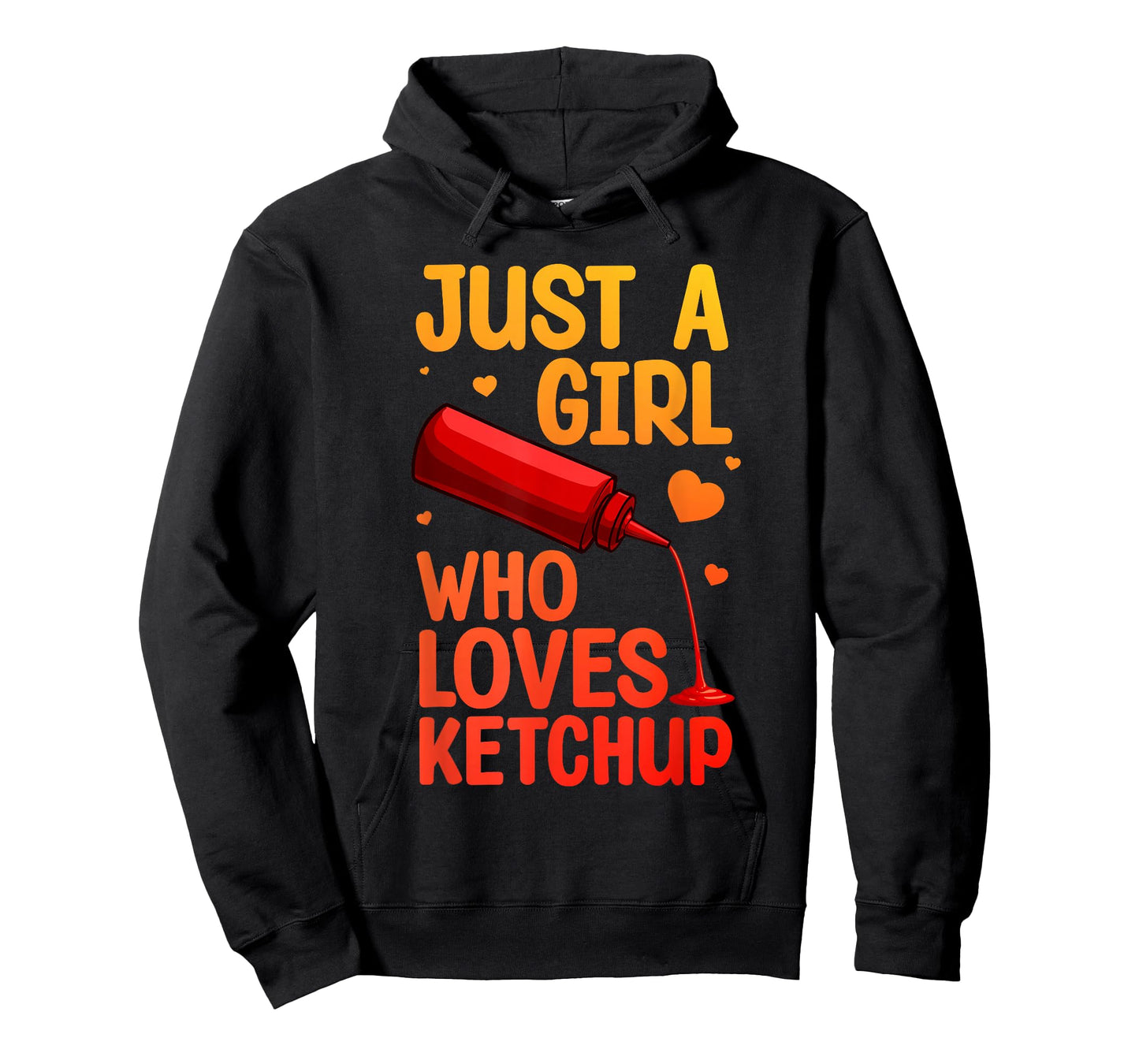 Cute Ketchup Design for Women Girls Condiment Ketchup Lovers T-Shirt