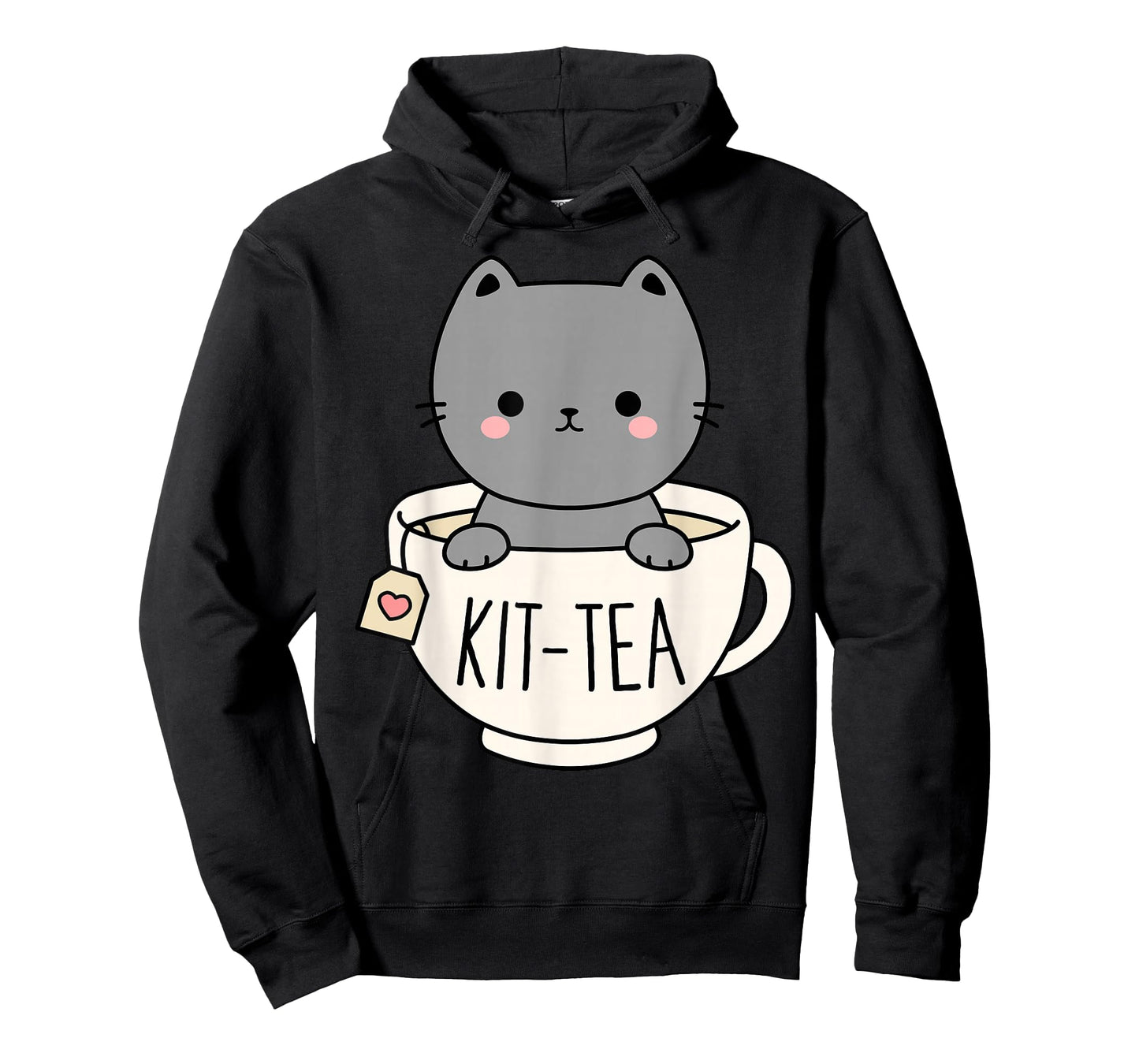 Kit-Tea Cute Kitten In Tea Cup Cat Lover Funny Cat Pun T-Shirt