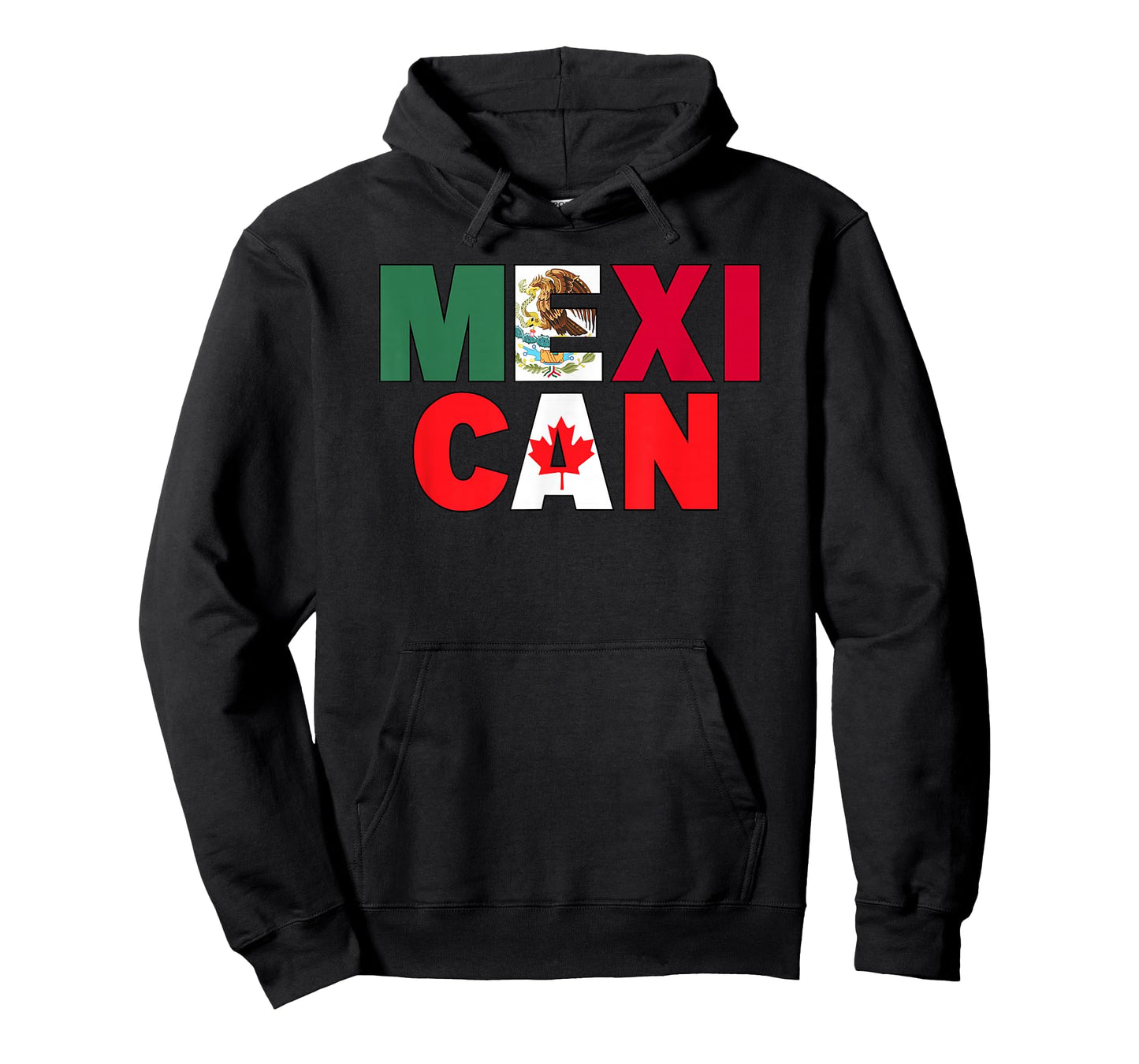 Mexico Canada Flag Themed for Half Canadian Mexican Roots T-Shirt
