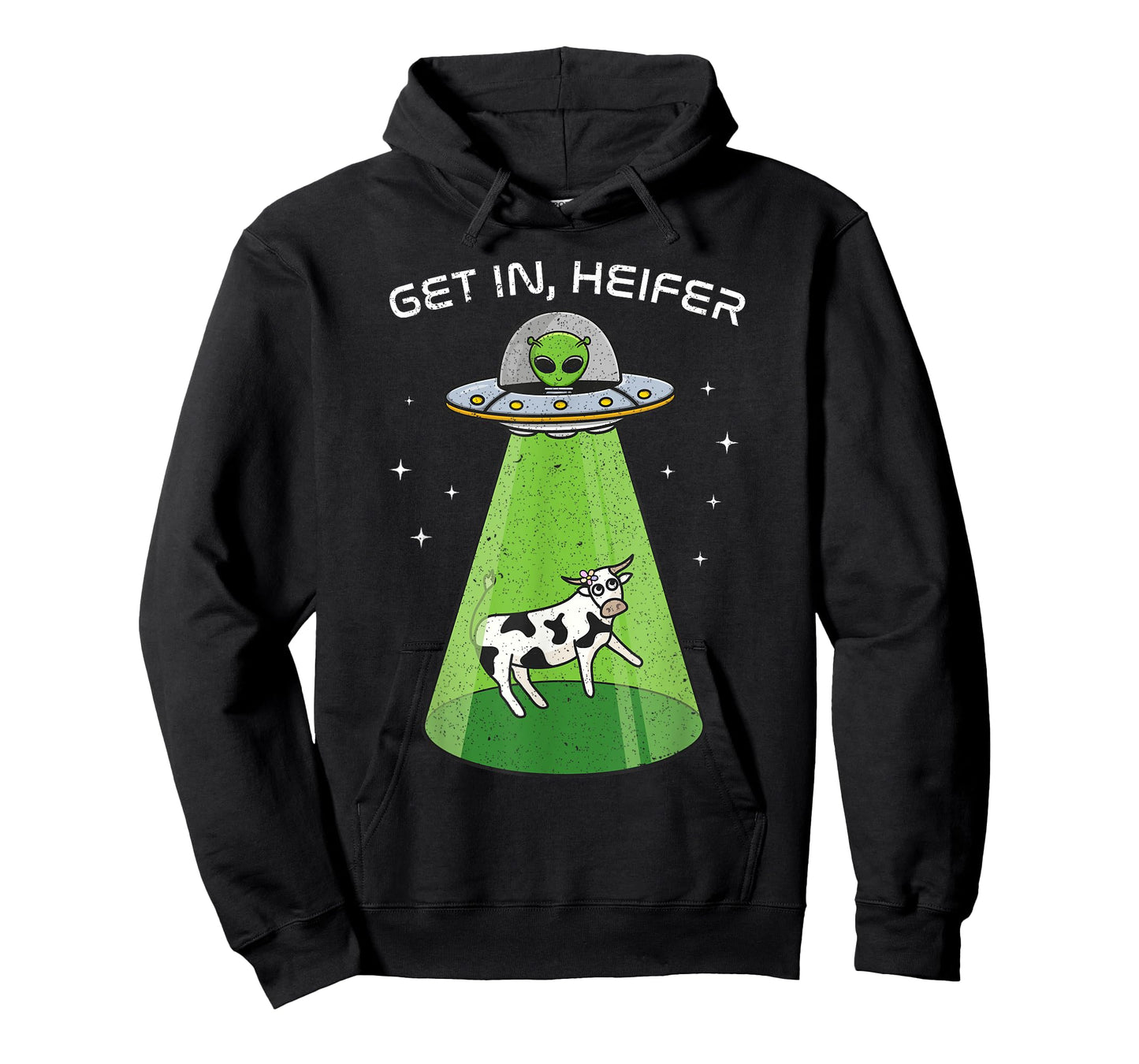 Alien Shirt Funny Cow Abduction UFO Area-51 Get in Heifer T-Shirt