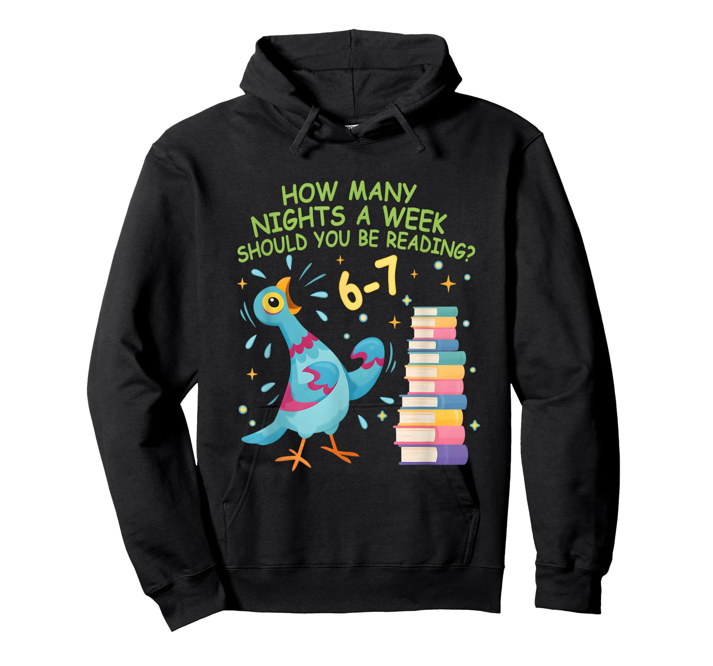 How Many Nights a Week Should You Read? 6–7 Fun Reading Meme T-Shirt