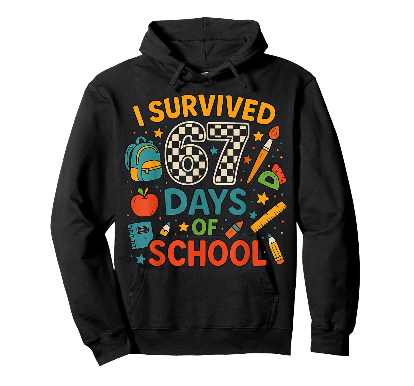 I Survived 67 Days of School Funny Teacher Student T-Shirt