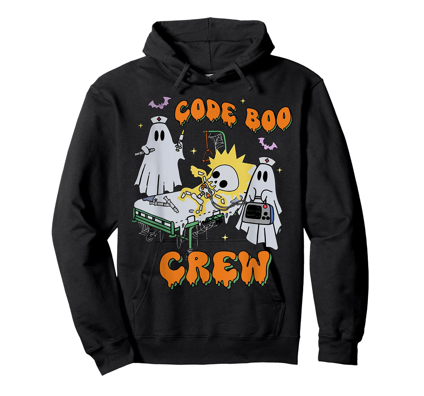 Code Boo Crew Funny Ghost Nurse Halloween Costume Nursing T-Shirt