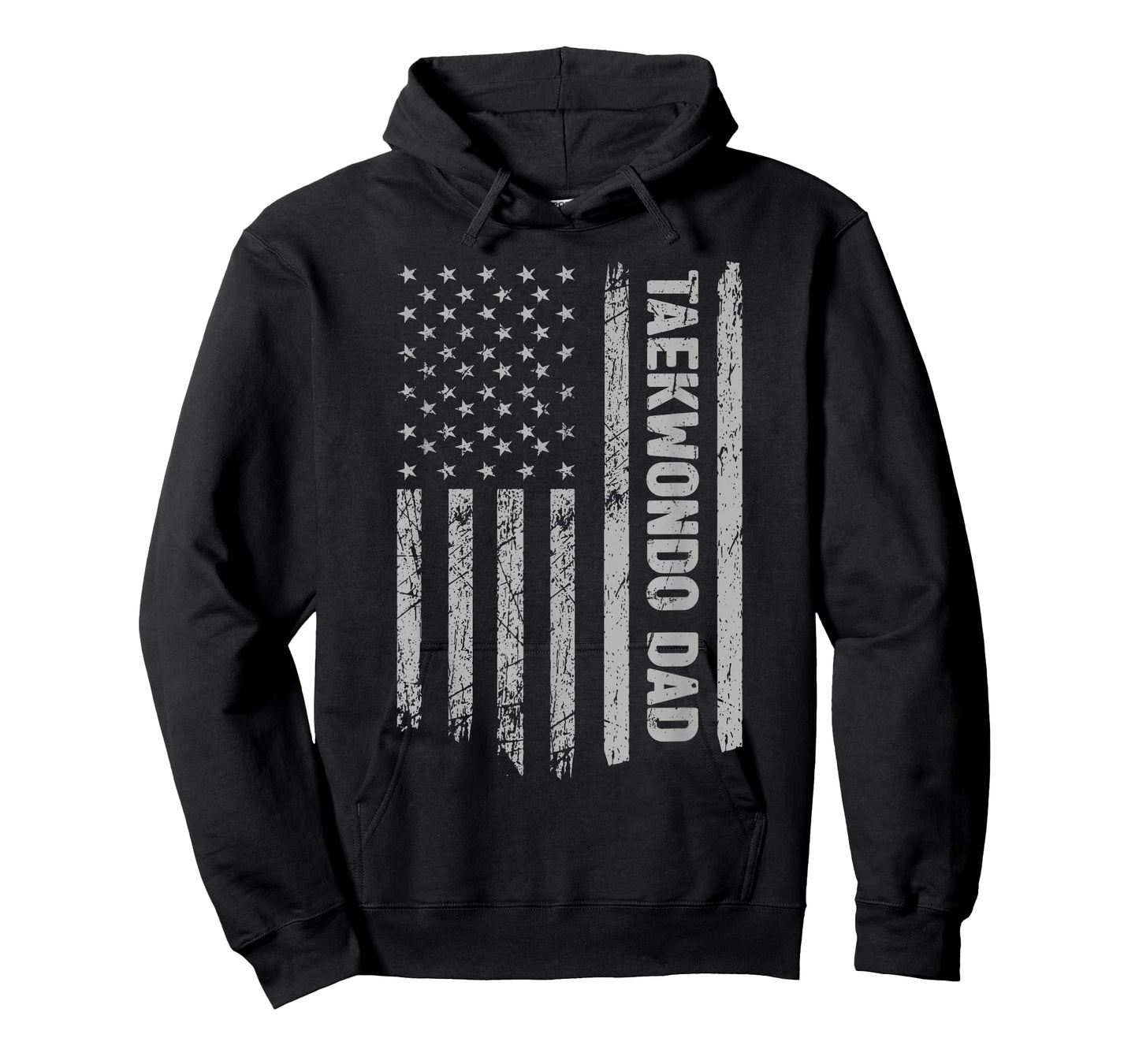 Funny Taekwondo Dad America US Flag Patriot - Vintage Gift T-Shirt