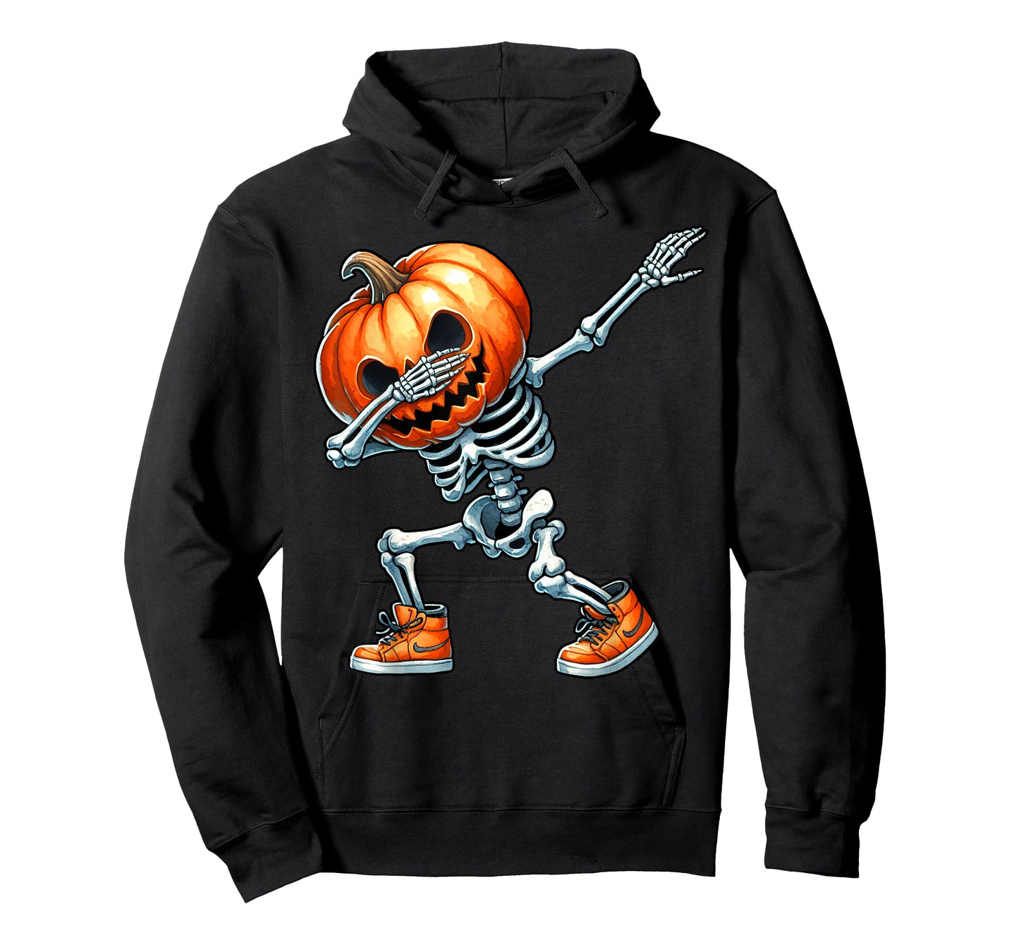 Halloween Boys Dabbing Skeleton Scary Pumpkin Jack O Lantern T-Shirt