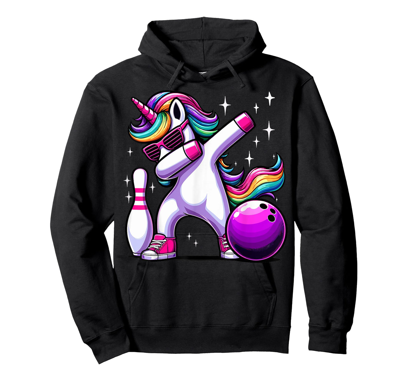 Unicorn Dabbing Bowling Squad T-Shirt