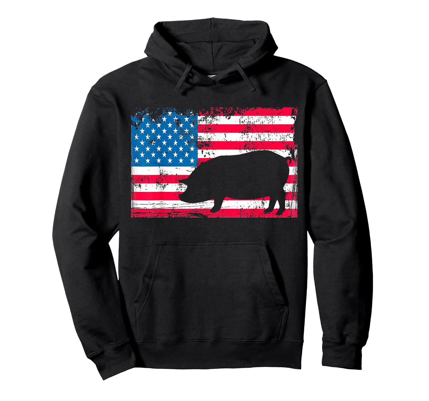 American Flag Pig Hog Shirt - State County Fair Swine Show T-Shirt