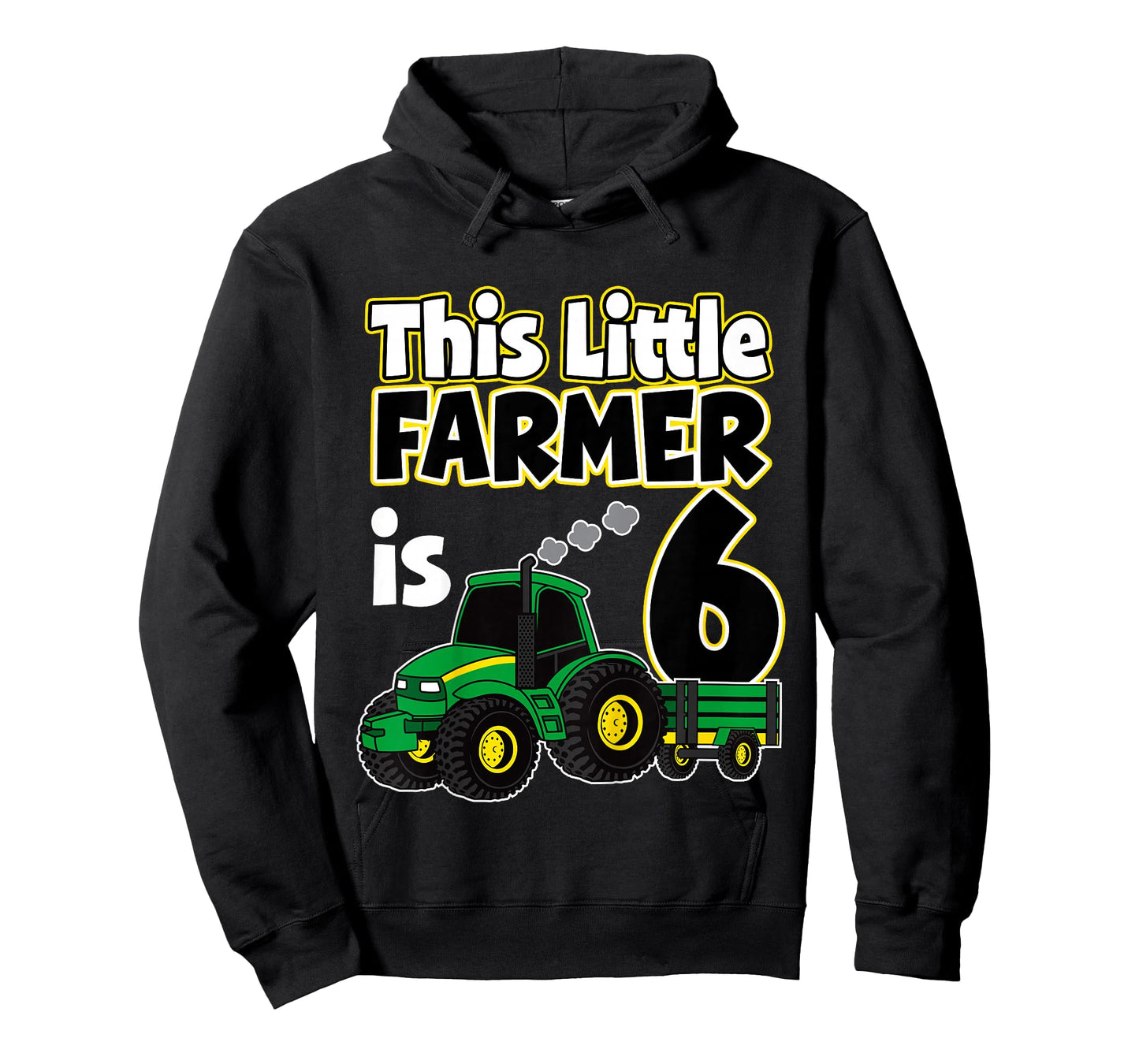 6th Birthday This Little Farmer Tractor 6 Year Old T-Shirt