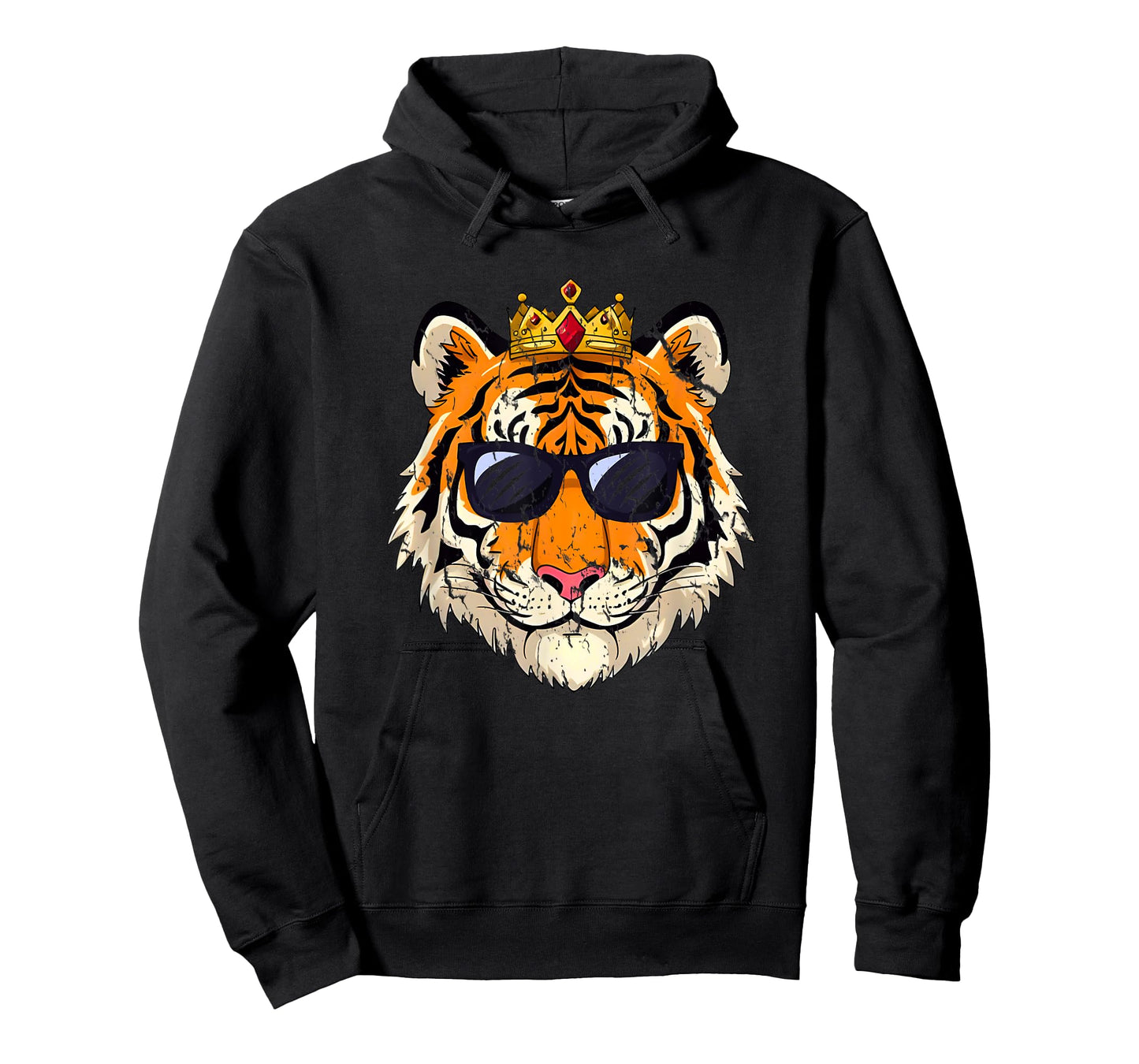 Tiger King Crown Sunglasses Pajama Birthday Zoo Costume Kids T-Shirt