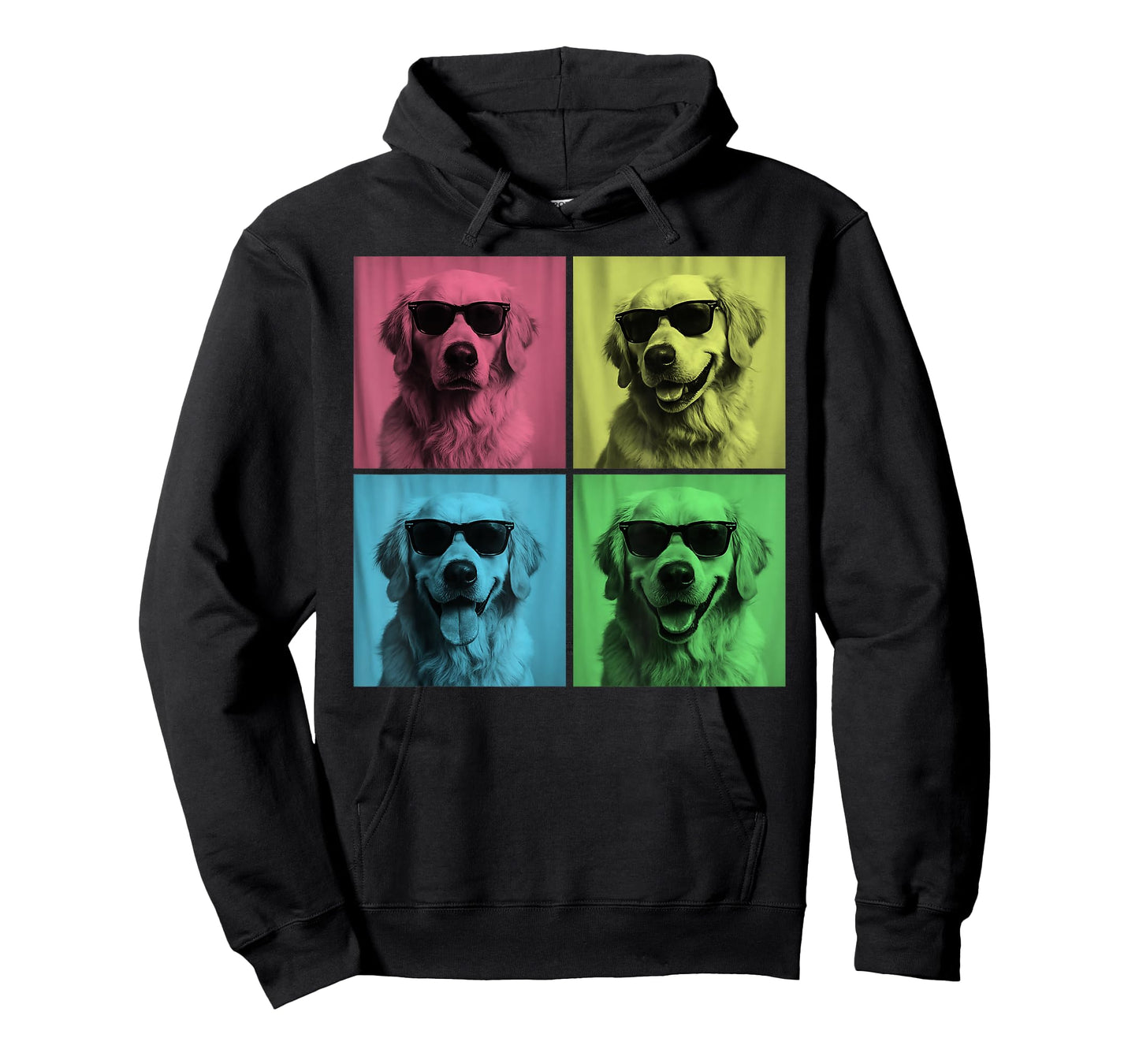 Golden Retriever Pop Art Funny Golden Dog Lover Photo Booth T-Shirt
