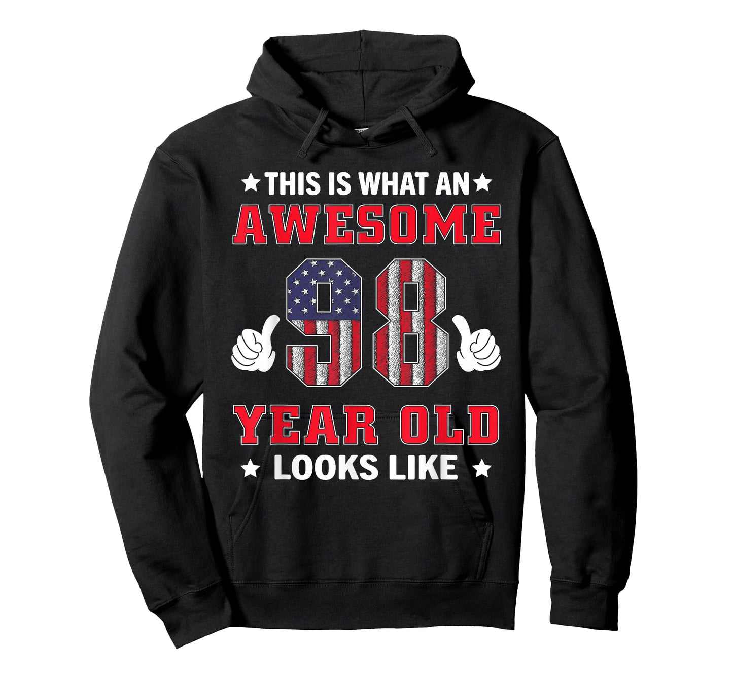USA Flag 98th Birthday Gifts 98 Years Old Awesome Looks Like T-Shirt