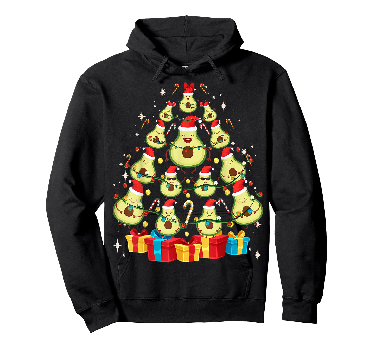 Avocado Plant Based Christmas Tree - Avocado Lover Christmas T-Shirt