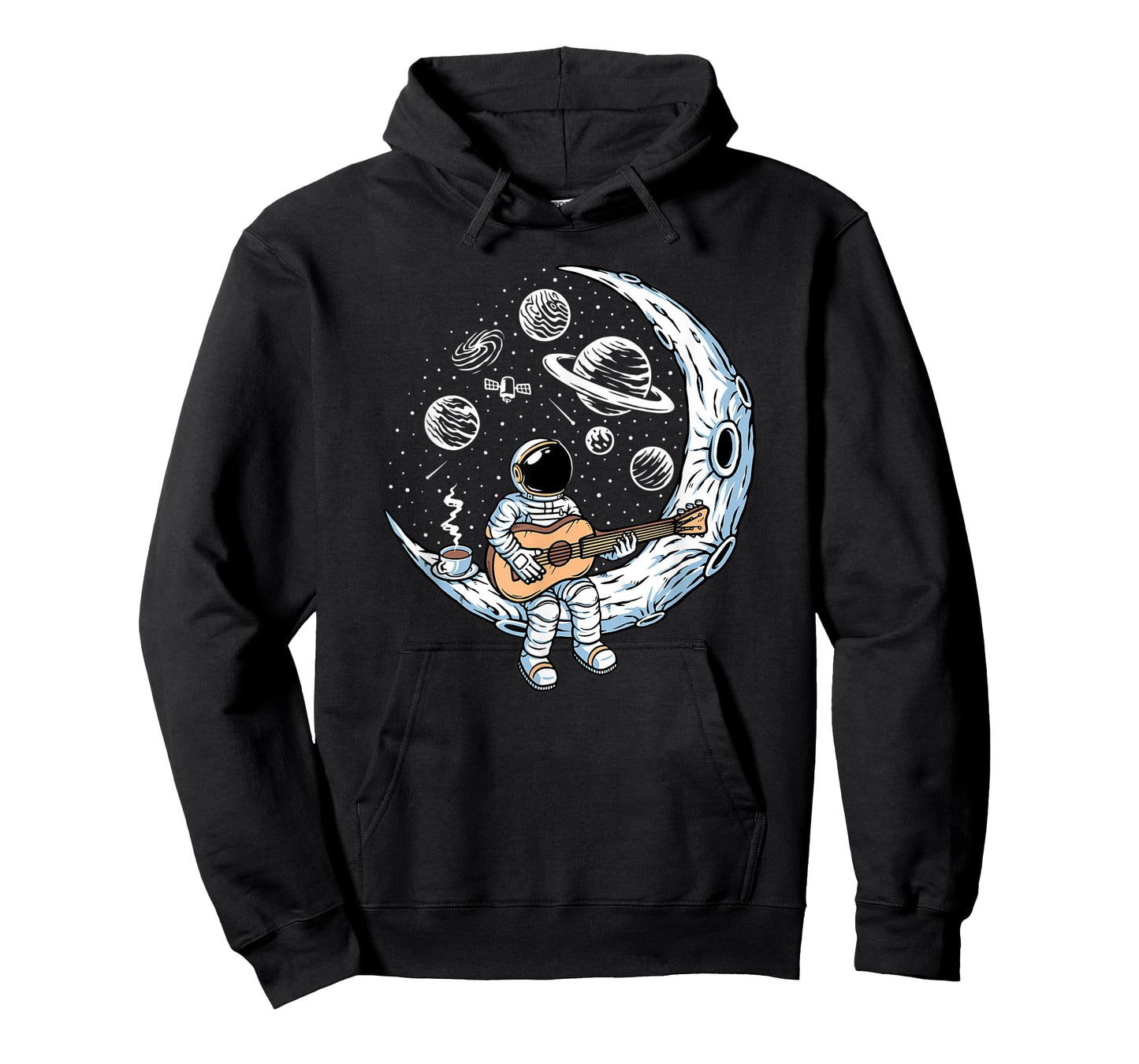 Astronaut playing guitar on the moon Spaceman allspace T-Shirt