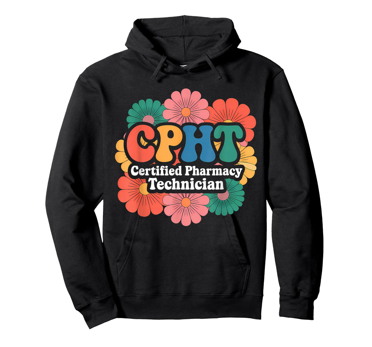CPHT Certified Pharmacy Technician Floral Designs For Women T-Shirt