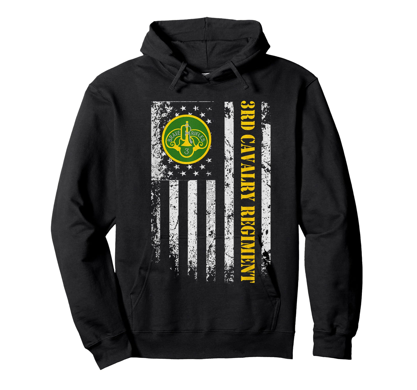 3rd Armored Cavalry Regiment Veteran Vintage Flag Patriotic T-Shirt