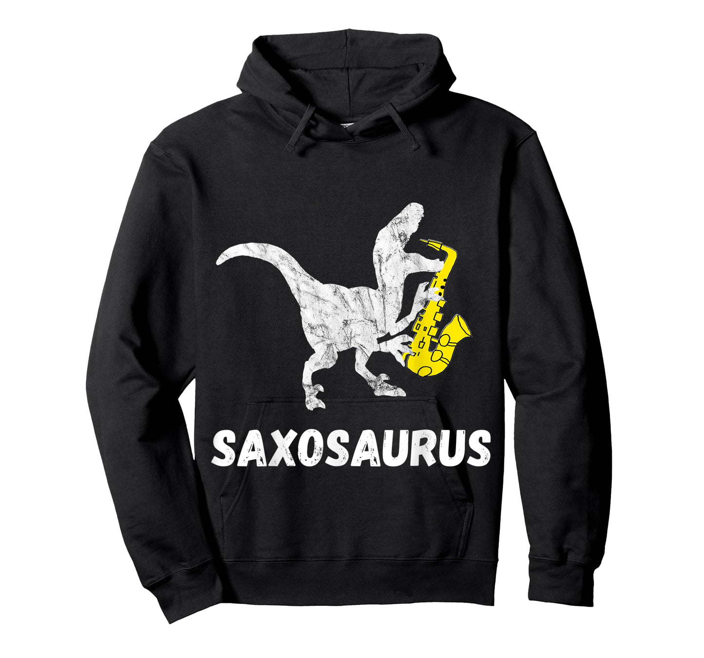 Cool Sax Saxophone Jazz Music Instrument Dinosaur Funny Saxophone T-Rex T-Shirt