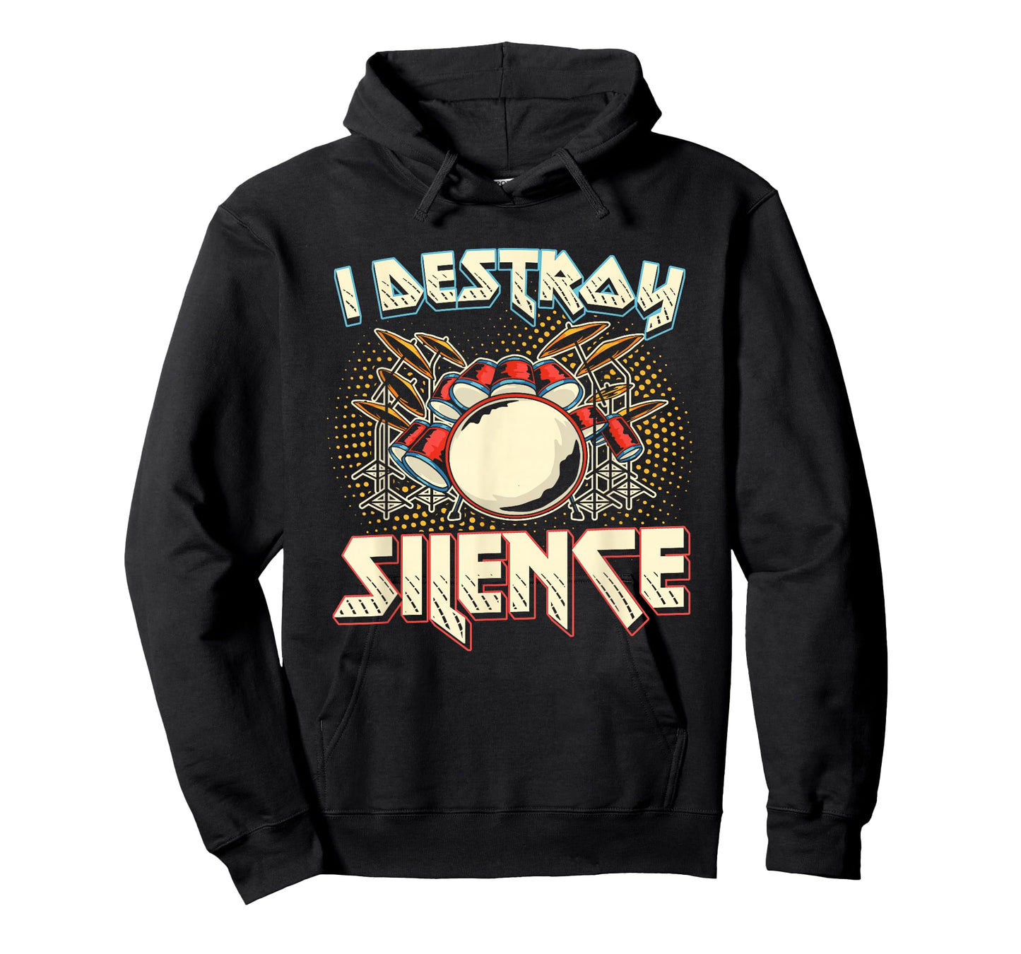 I Destroy Silence Drum Kit T-Shirt