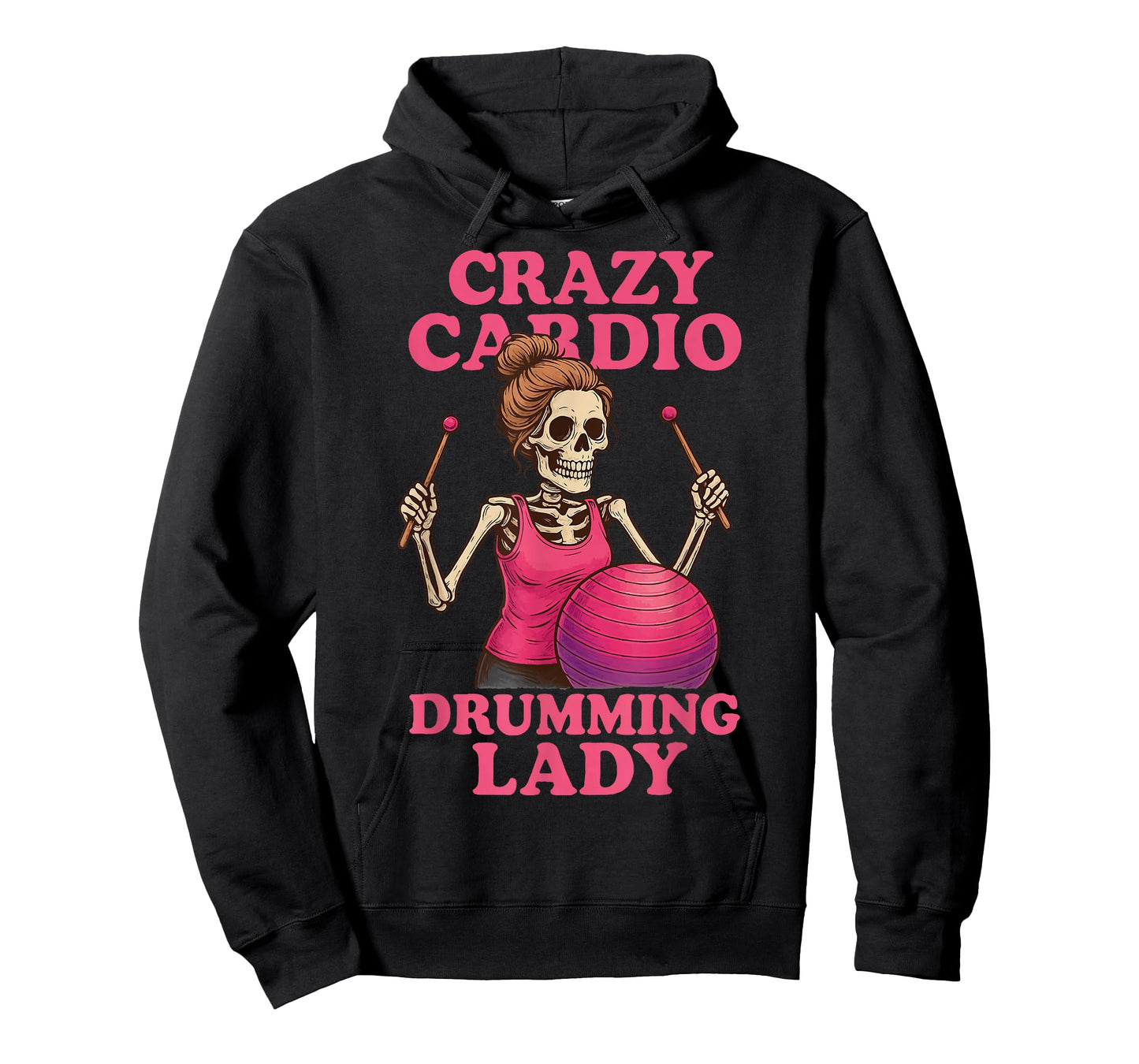 Crazy Cardio Drumming Lady T-Shirt