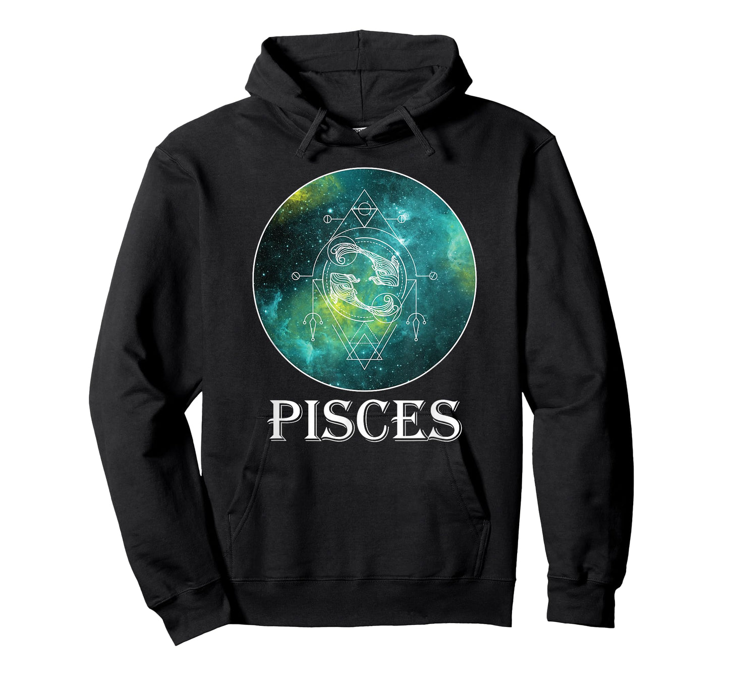 Sacred Geometry Zodiac Pisces On Celestial Universe T-Shirt