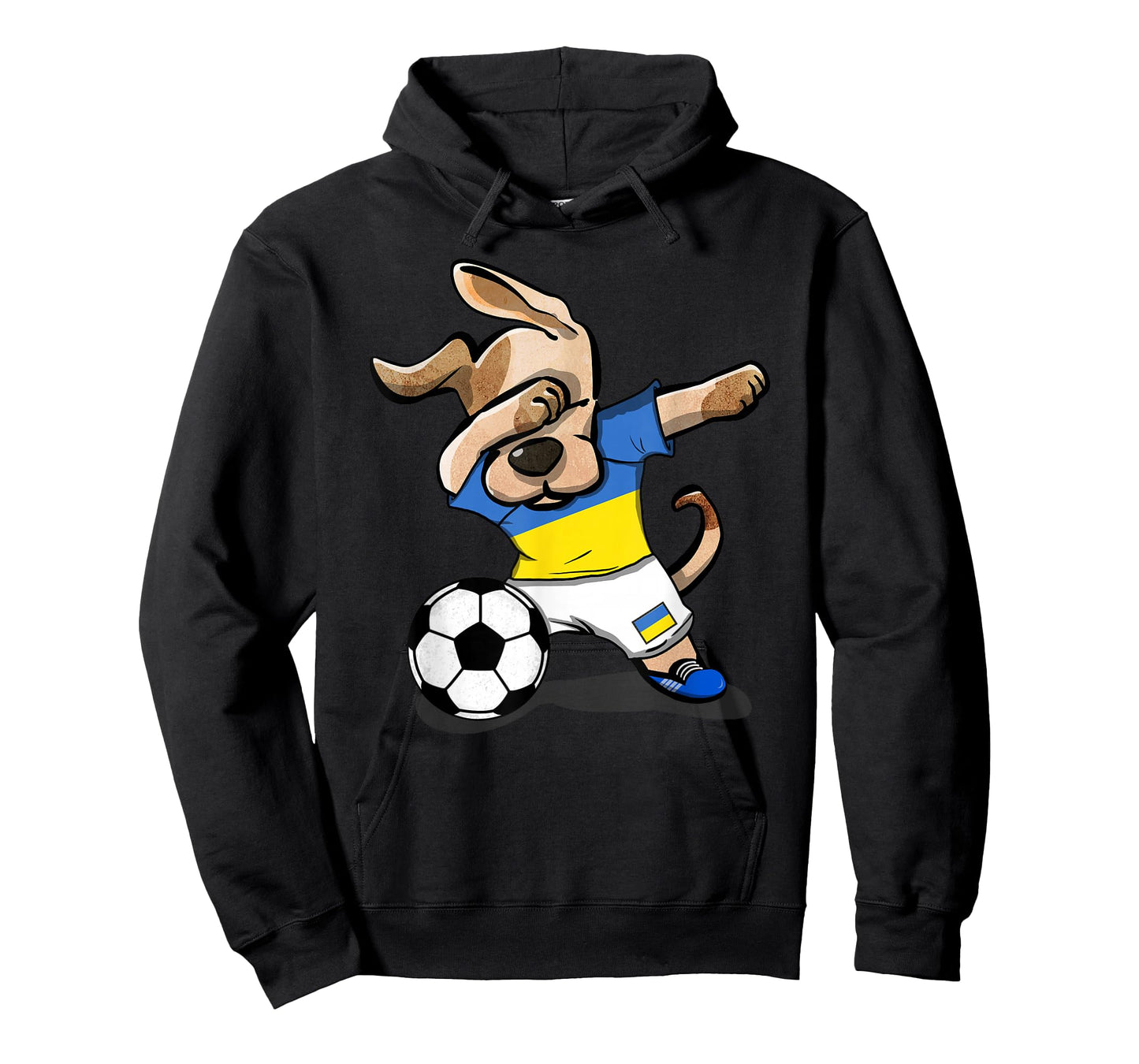 Dabbing Dog Ukraine Soccer Fans Jersey Ukrainian Football T-Shirt