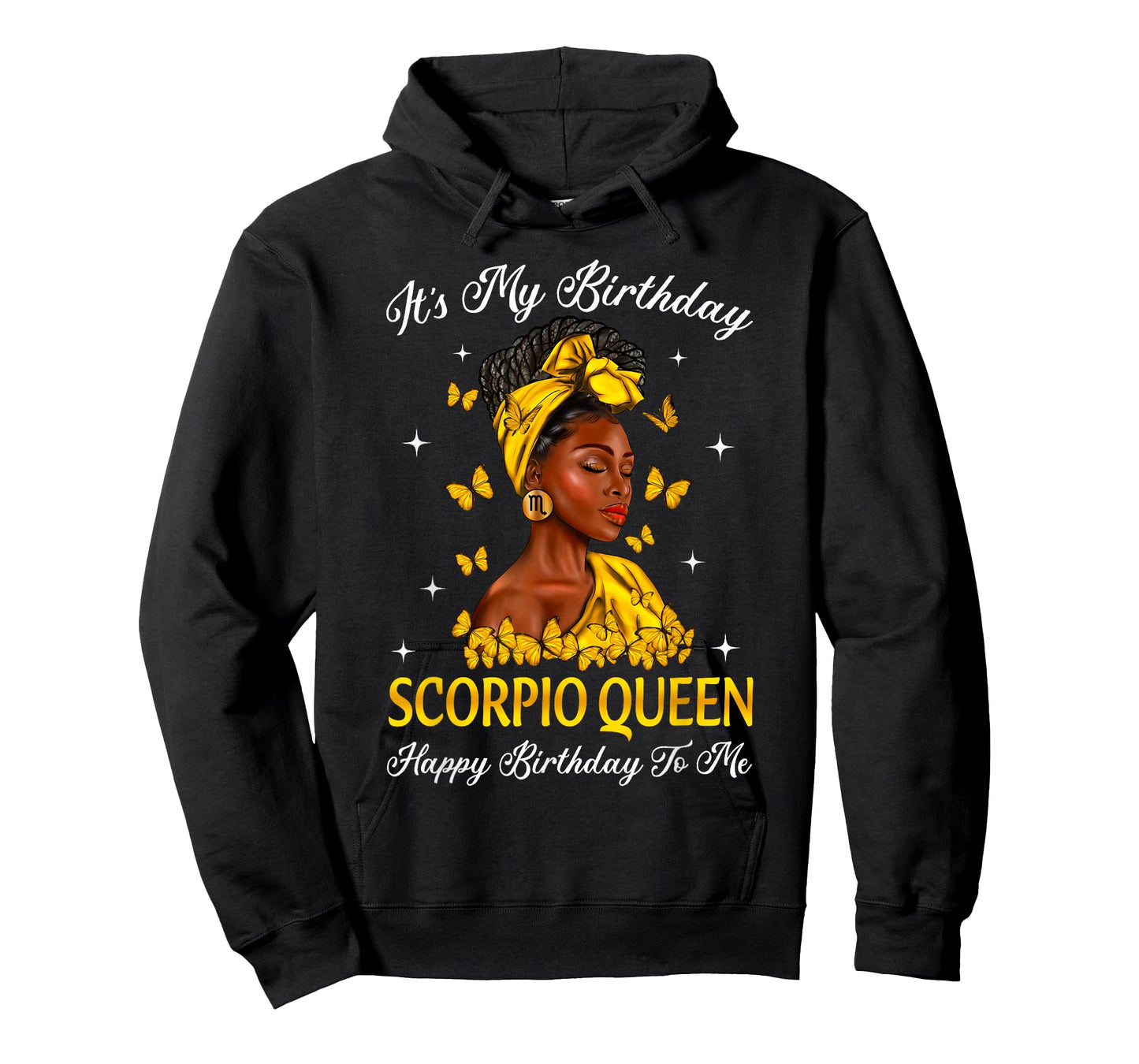 It's My Birthday Scorpio Queen Black Girl Afro Woman T-Shirt