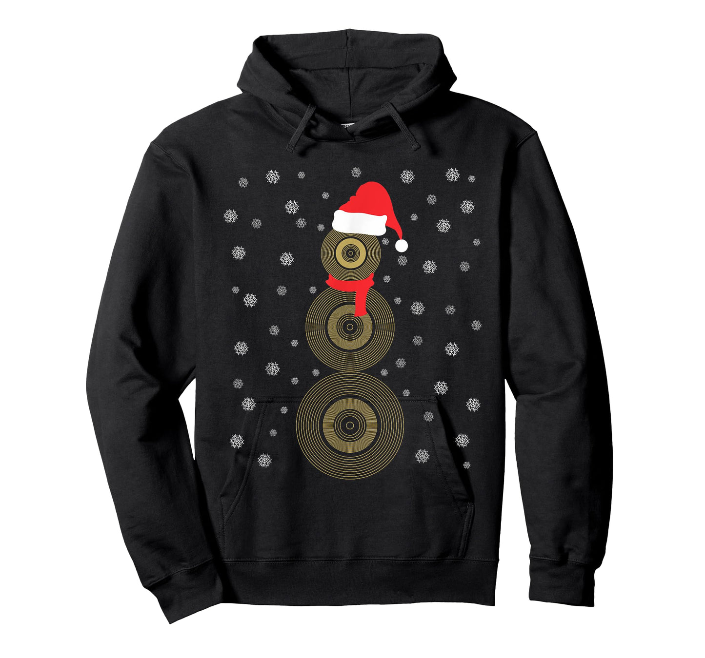 Cymbal Snowman Festive Holiday Christmas Party Musical T-Shirt