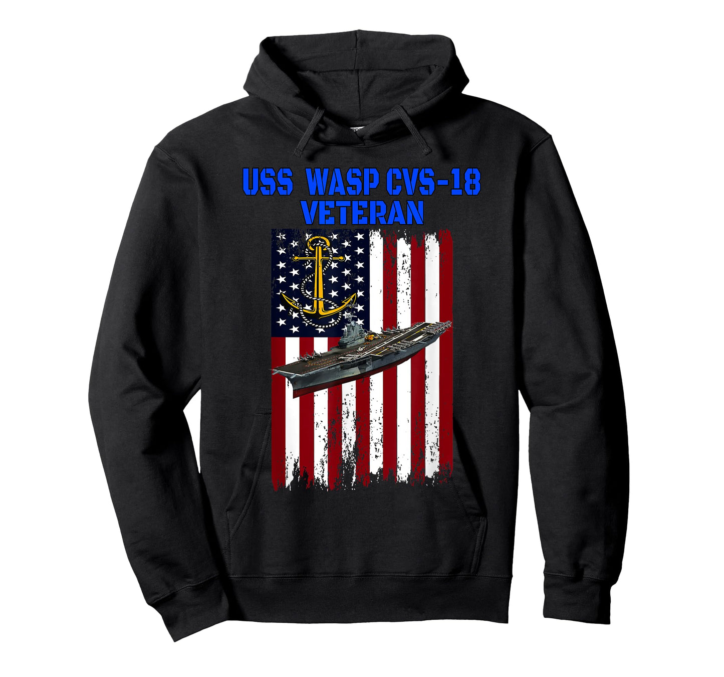 USS Wasp CVS-18 Aircraft Carrier Veterans Day Father's Day T-Shirt