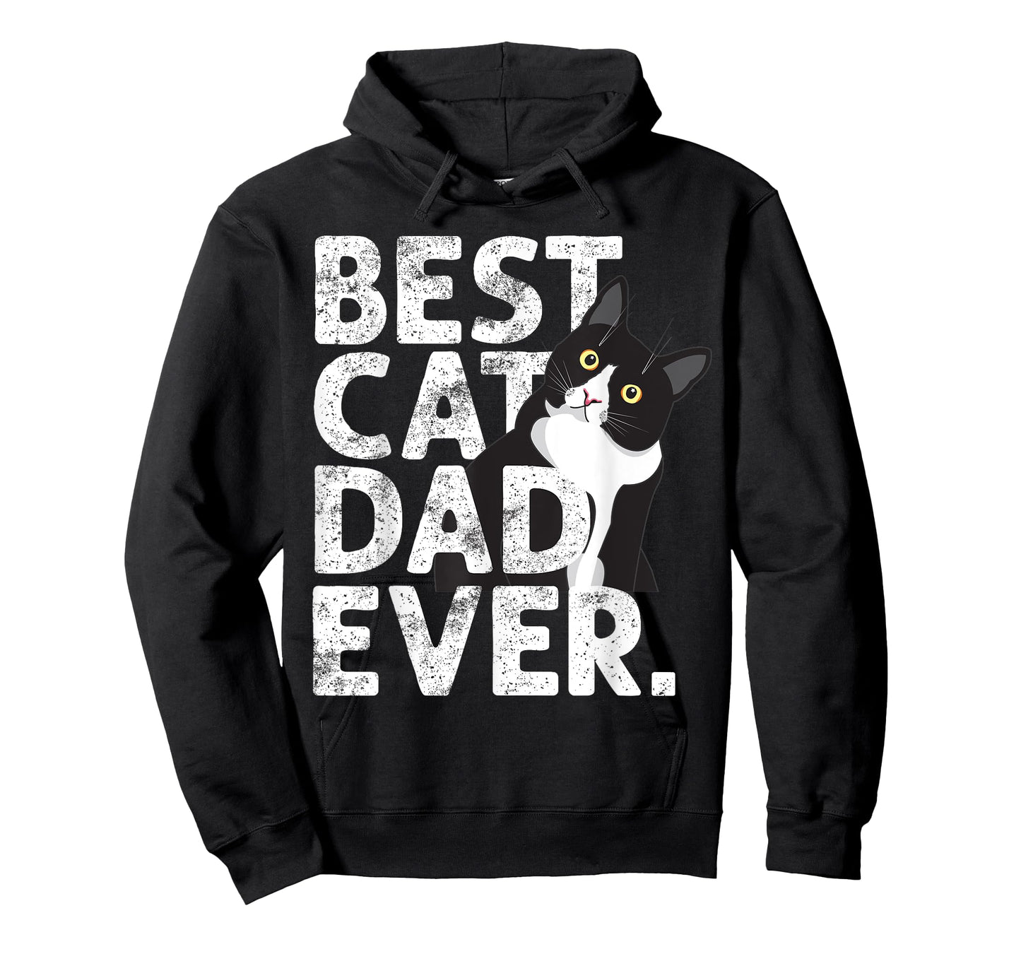 Funny Tuxedo Cat Daddy Father Gift Best Cat Dad Ever T-Shirt for Men Women