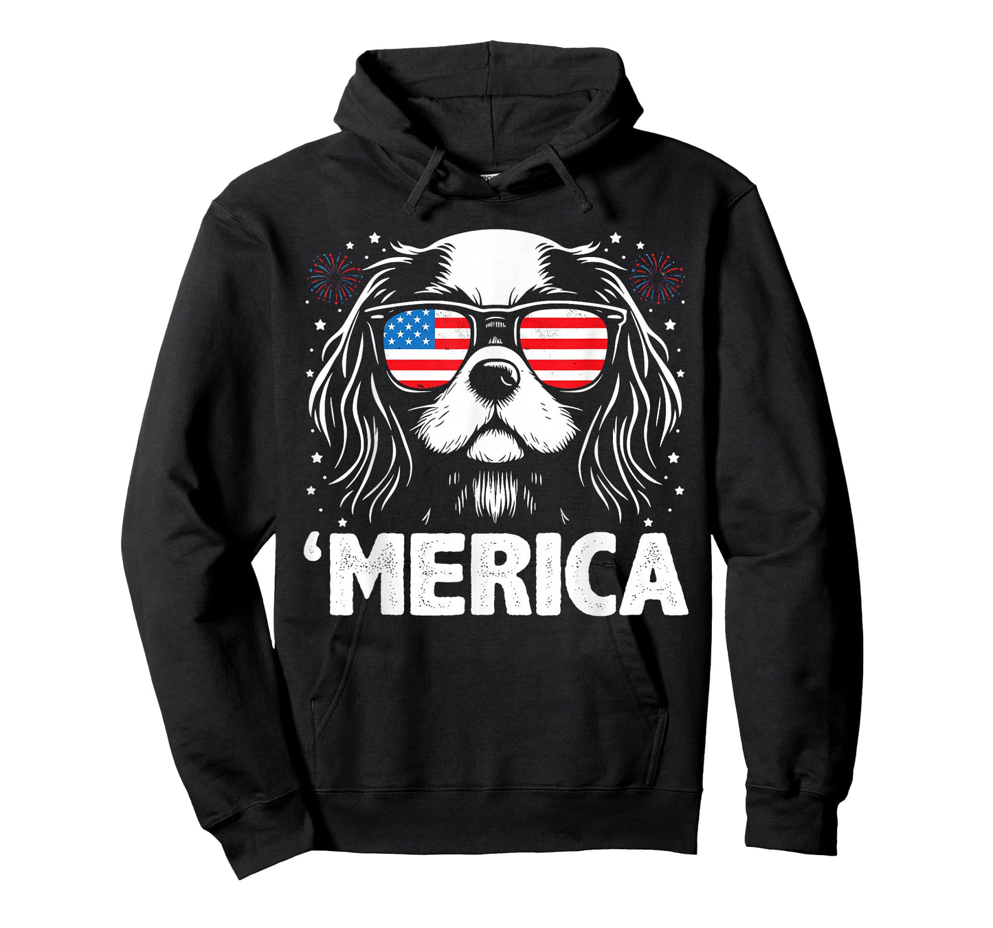 Cavalier King Charles 4th of July Merica Patriotic Dog Tee T-Shirt