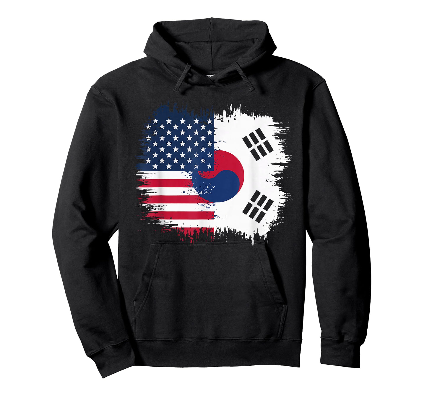 Half American Half Korean USA Flag South Korea America T-Shirt