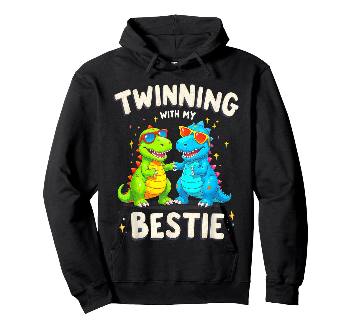 Twinning With My Bestie T-Rex Dinosaur Twin Day Spirit Week T-Shirt