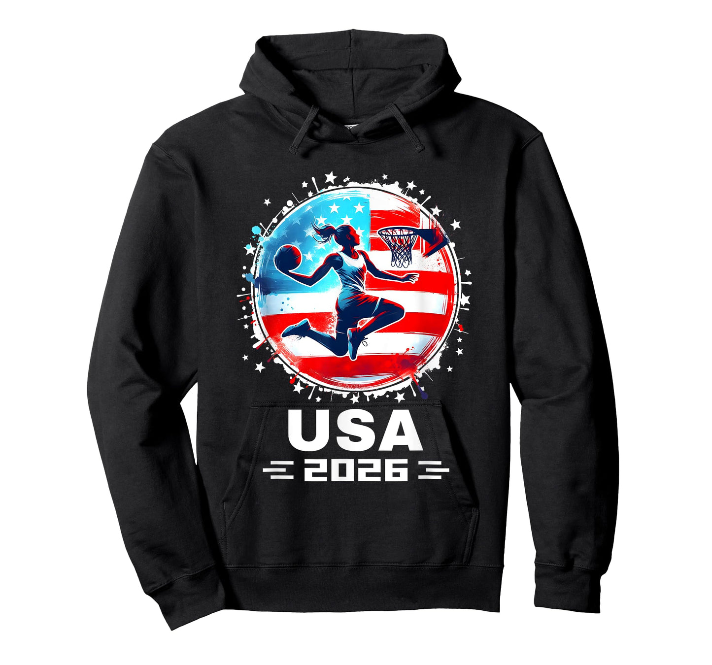 USA Team 2026 United States American Flag Basketball USA T-Shirt