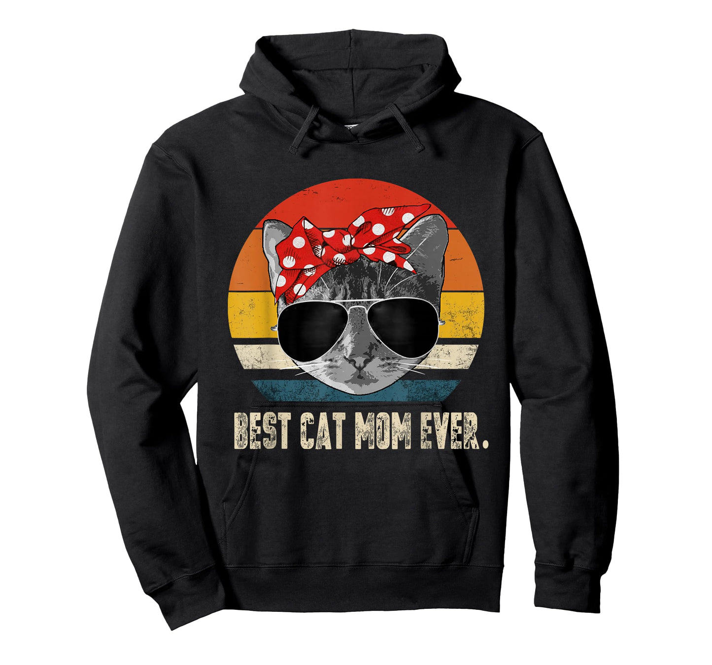 Best Cat Mom Ever Vintage Retro Cat Mommy Cat Mother T-Shirt