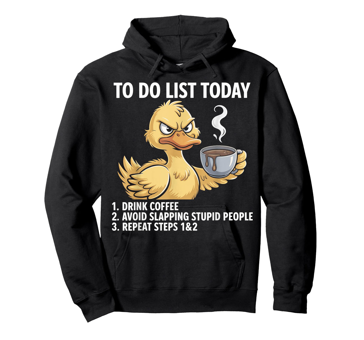 Cute Duck To Do List Today 1 Drink Coffee T-Shirt