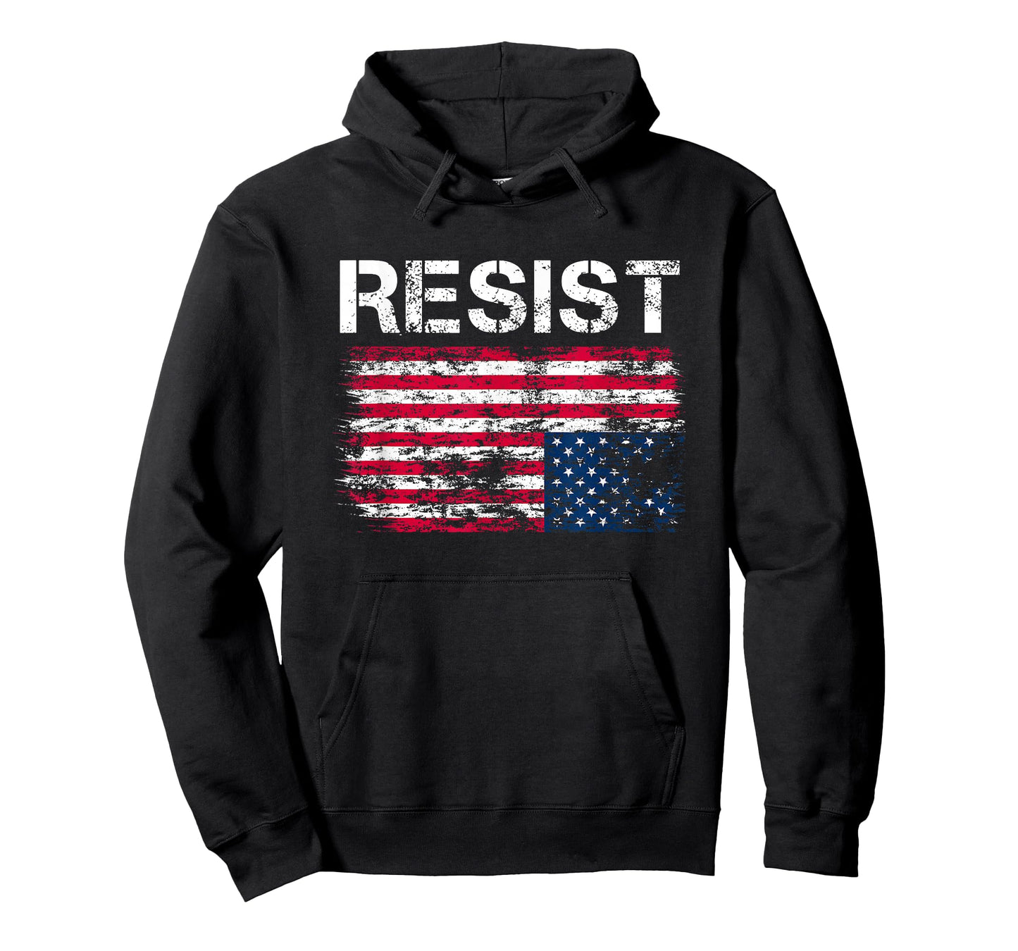 Resist American Flag Upside Down Distress Vintage T-Shirt