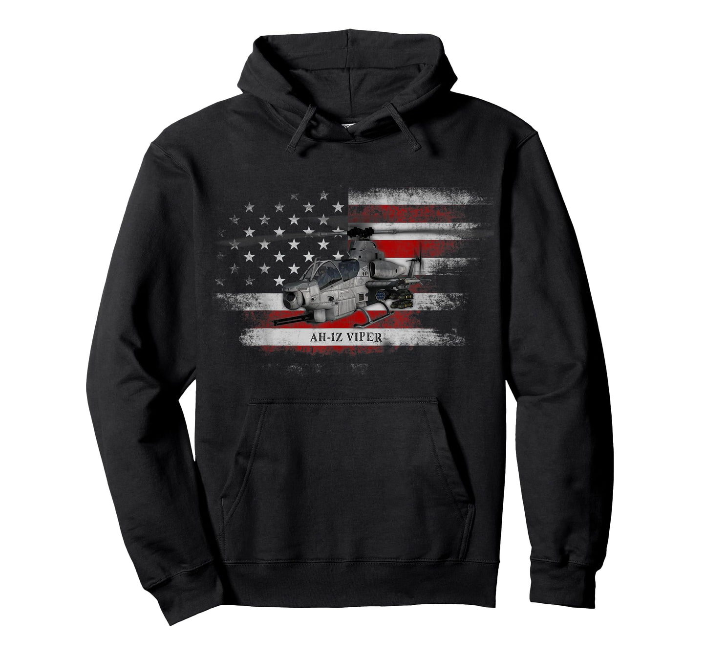 AH-1Z Viper Helicopter USA Flag Helicopter Pilot Gifts Mens T-Shirt