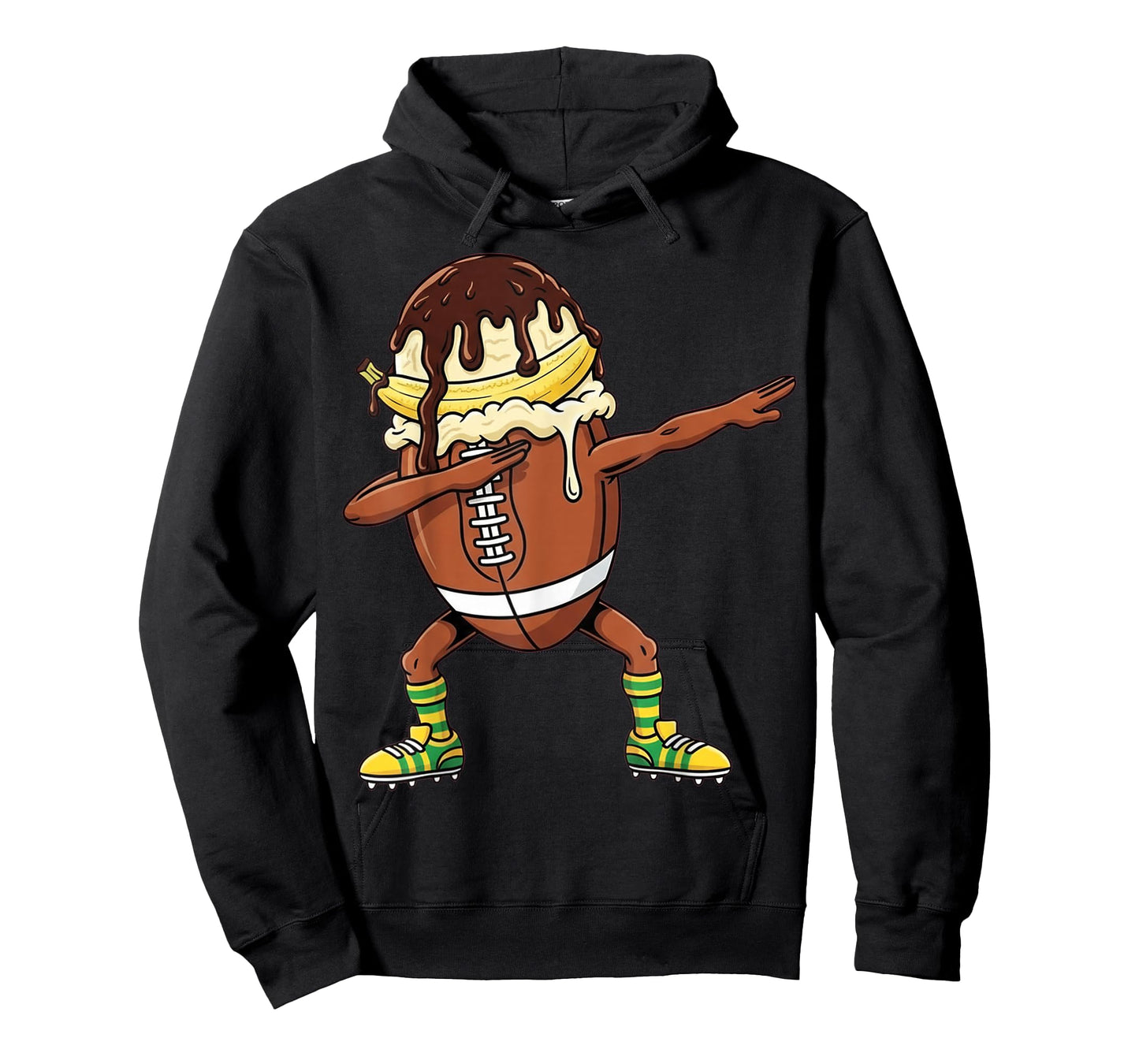 Dabbing Rugby Drip Ice Cream Kids Youth Boys Girls T-Shirt