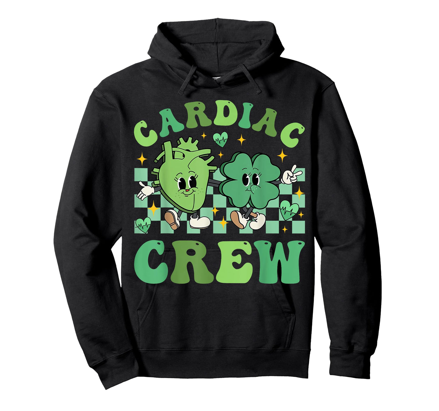 Cute Cardiac Crew Happy St Patricks Day Cardiology Echo Tech T-Shirt
