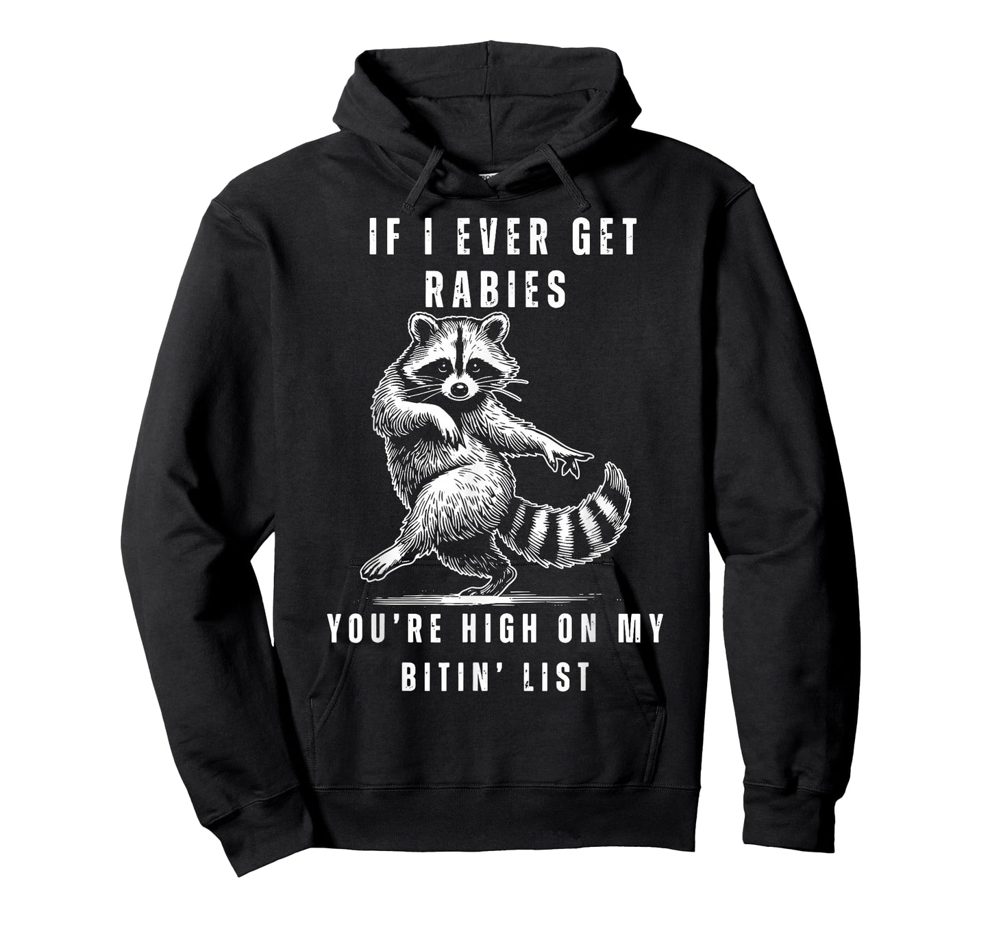Raccoon If I Ever Get Rabies You're High On My Biting List T-Shirt