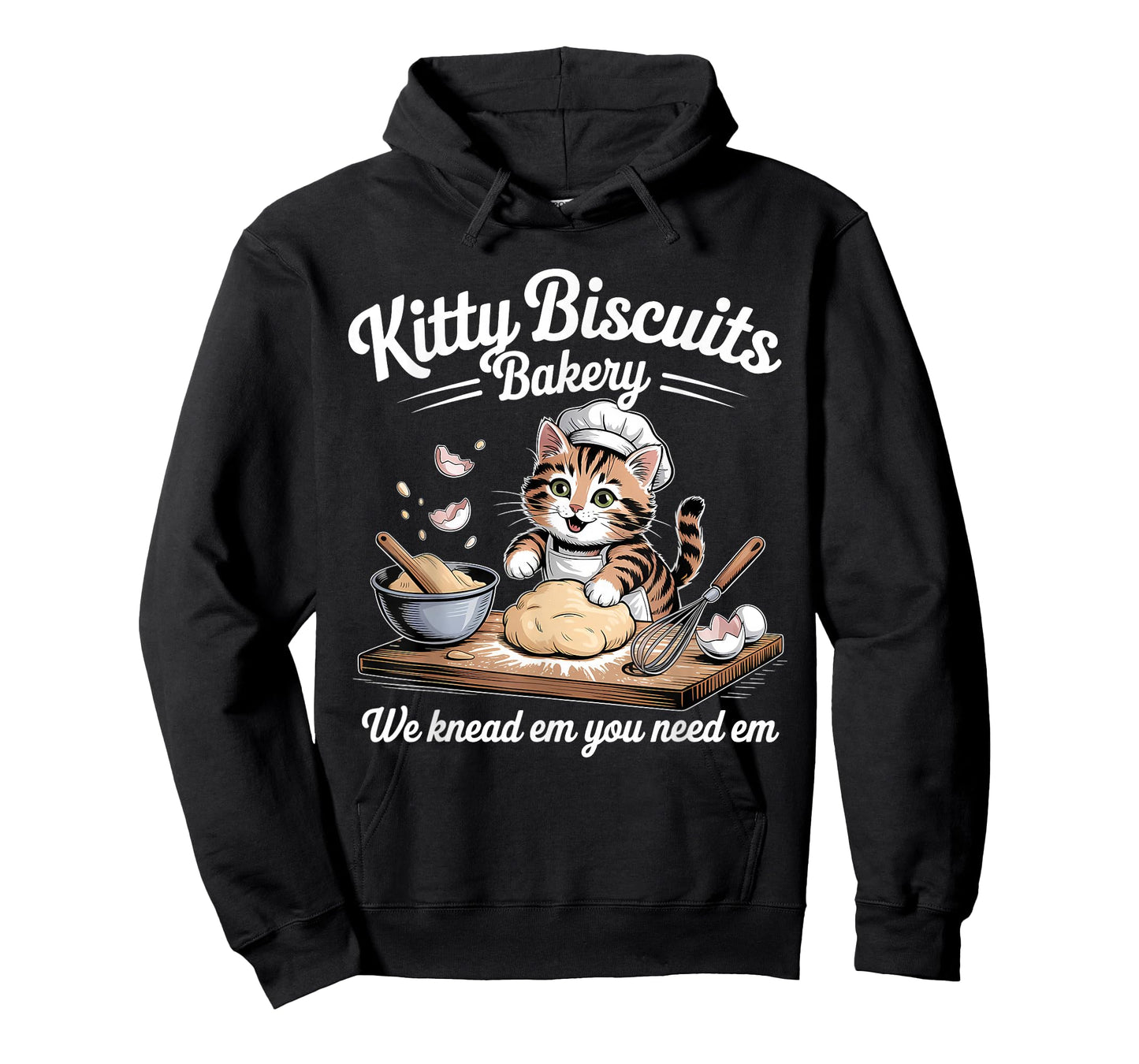Kitty Biscuits We Knead Em You Need Em Funny Cat Baking T-Shirt