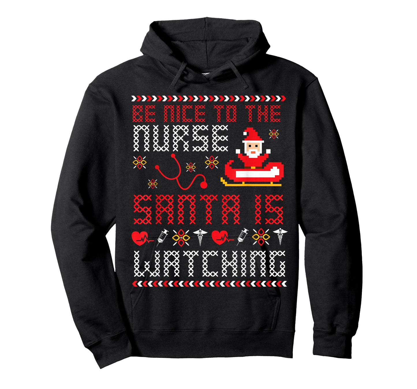 Christmas Santa Nurse Ugly Christmas Sweater T-Shirt