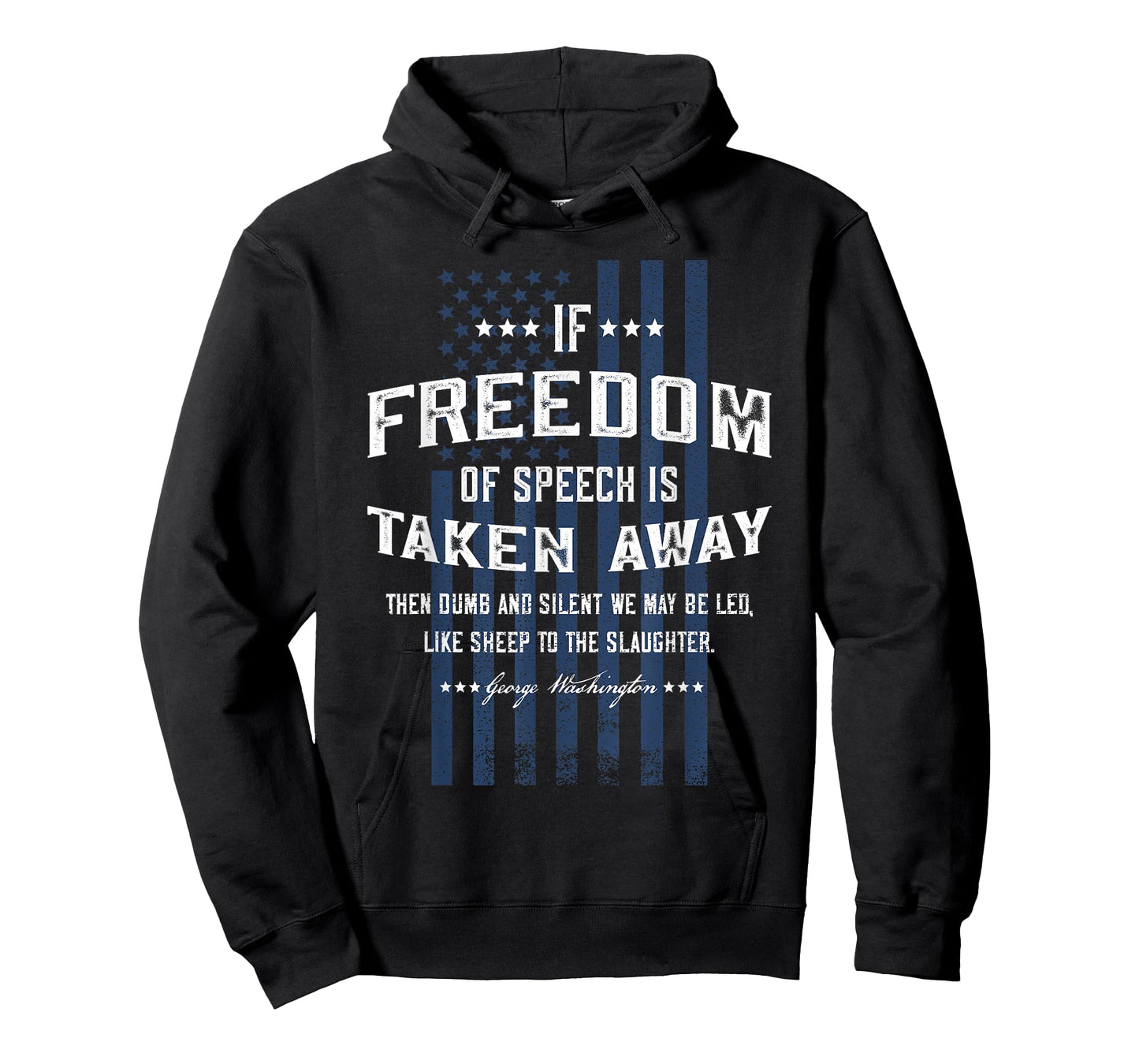 Freedom of Speech Military Patriotic American Flag T-Shirt