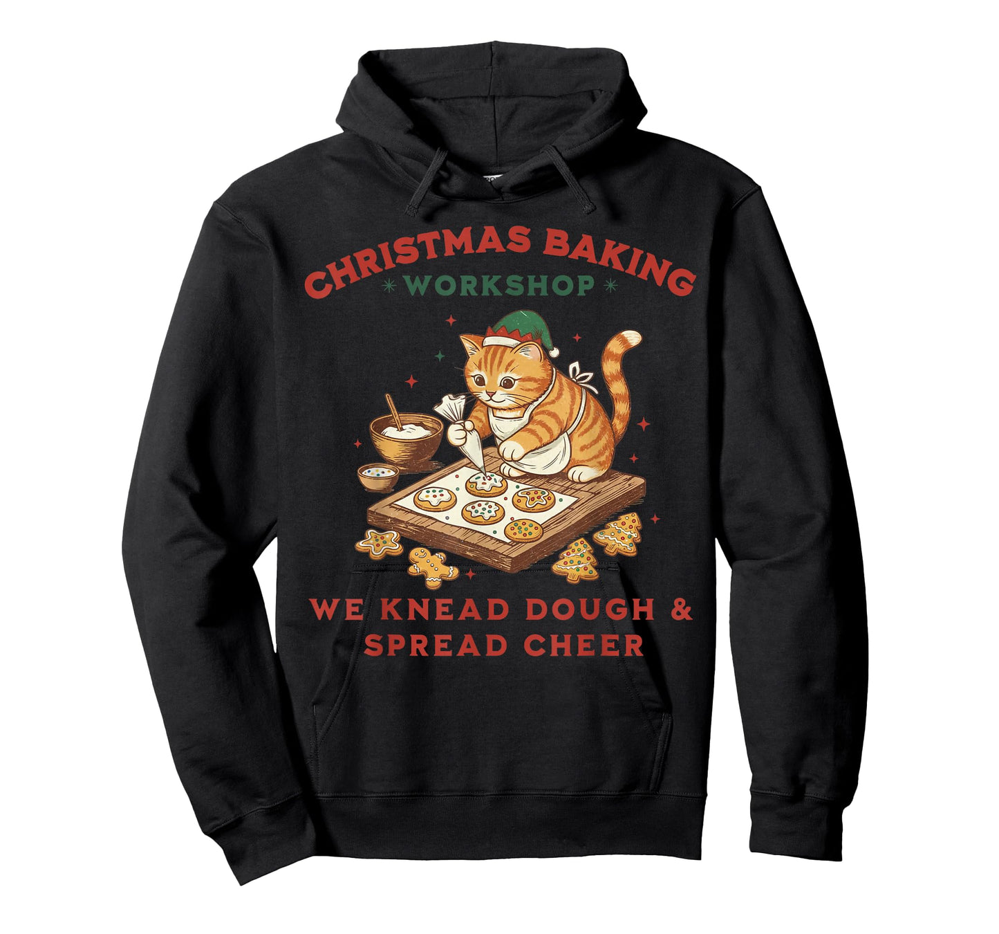 Cute Cat Christmas Baking Workshop Gifts for Men Women Kid T-Shirt