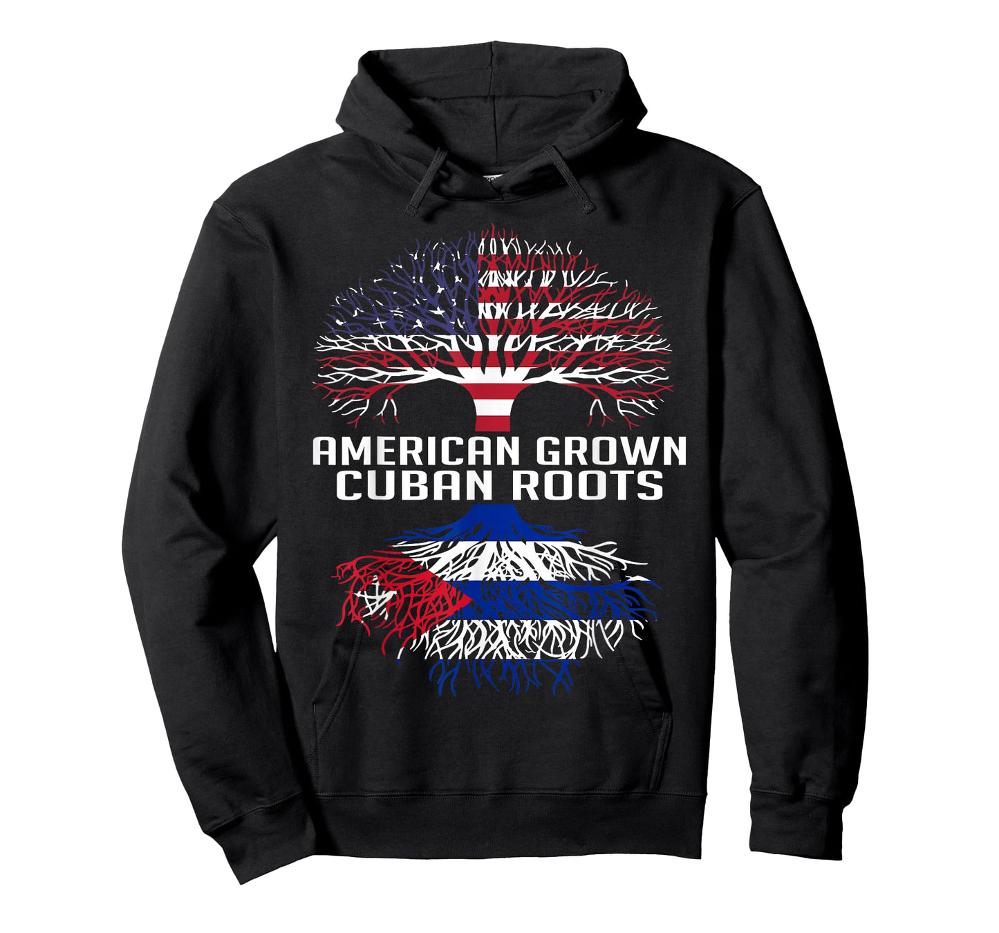 American Grown Cuban Roots Proud Cuban Roots Cuba Flag T-Shirt