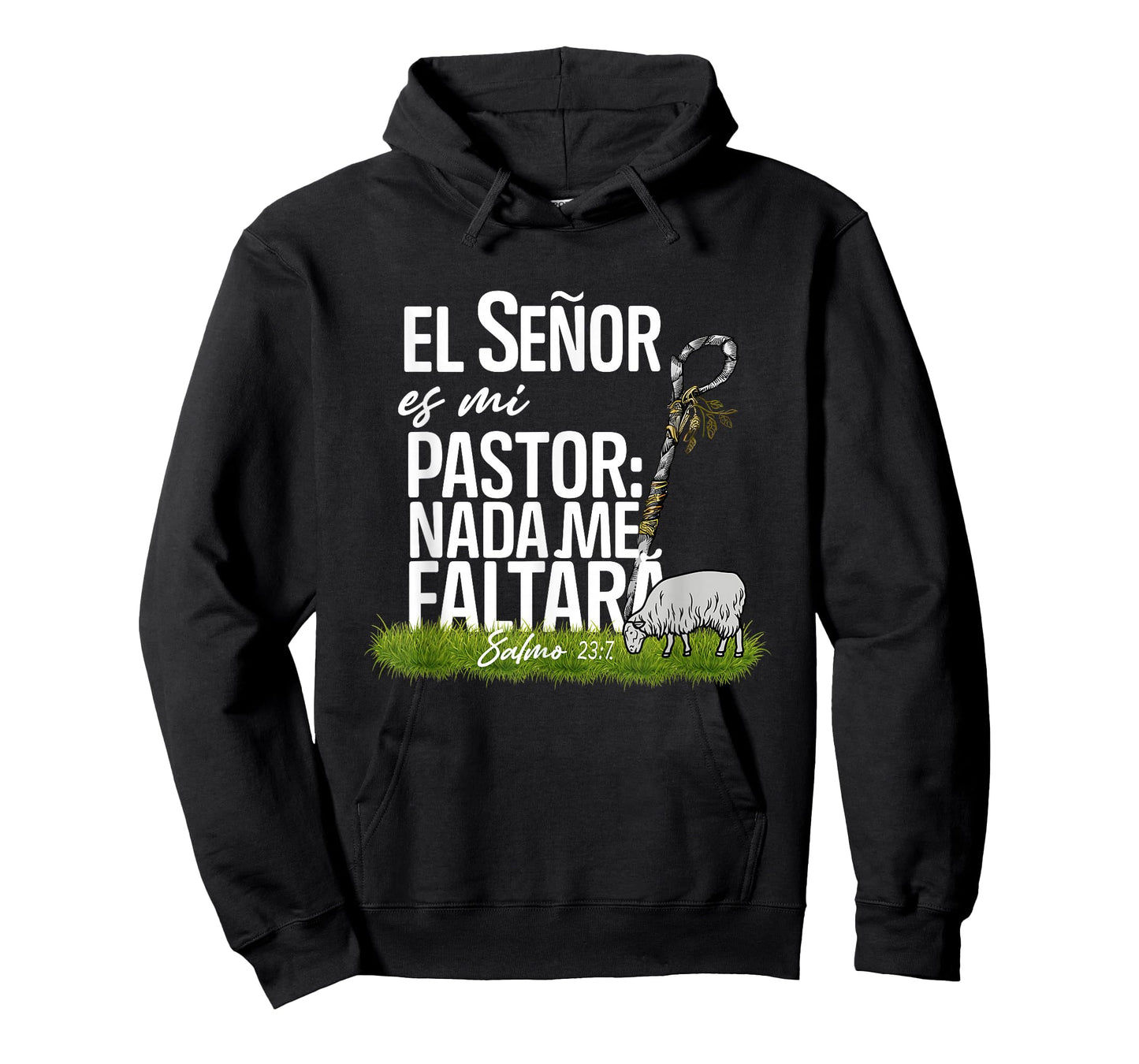 El Señor ES Mi Pastor Nada Me Faltara Faith Cross Christian T-Shirt